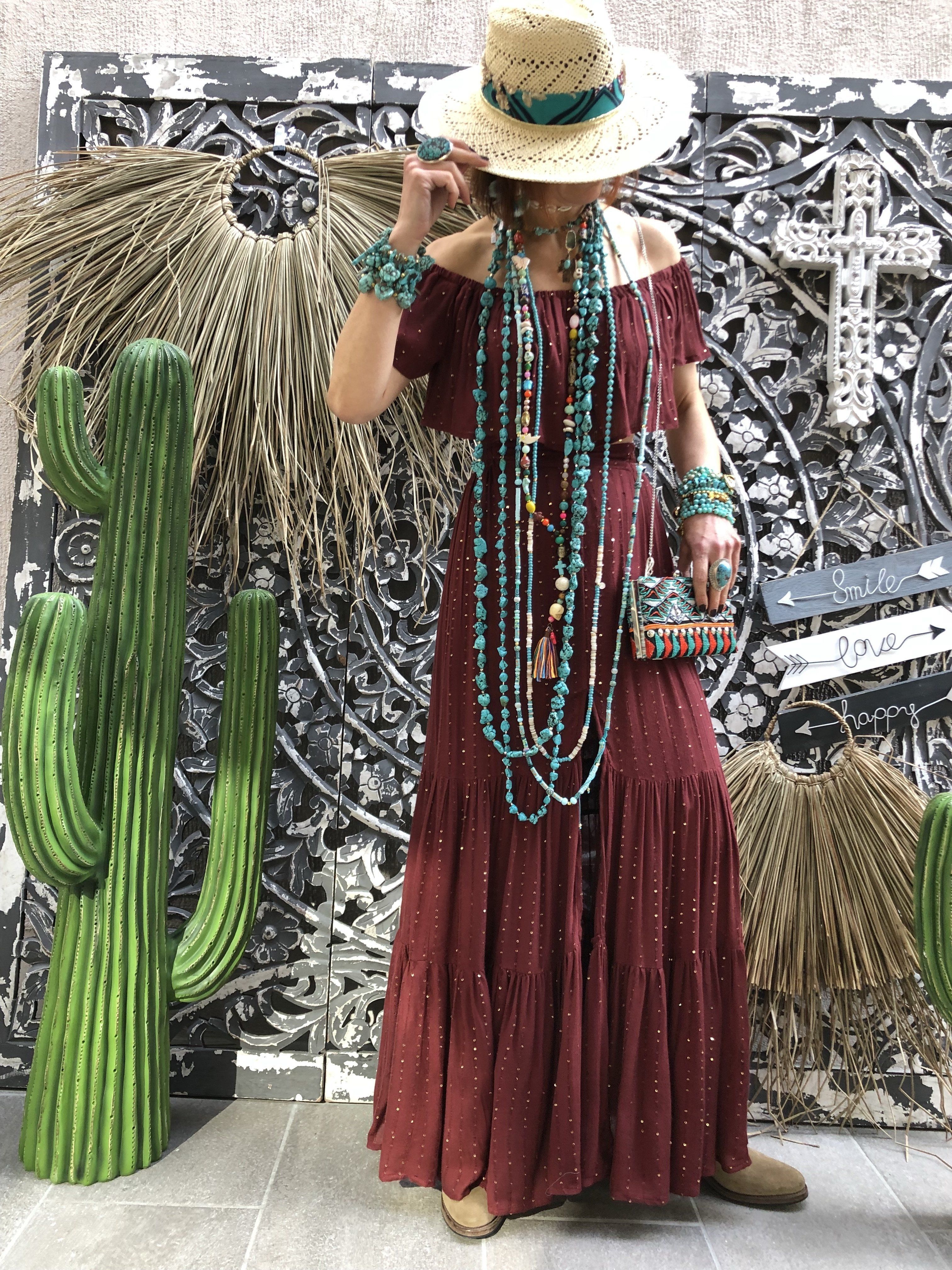 Jade Crop Top Precious Marsala Sundress