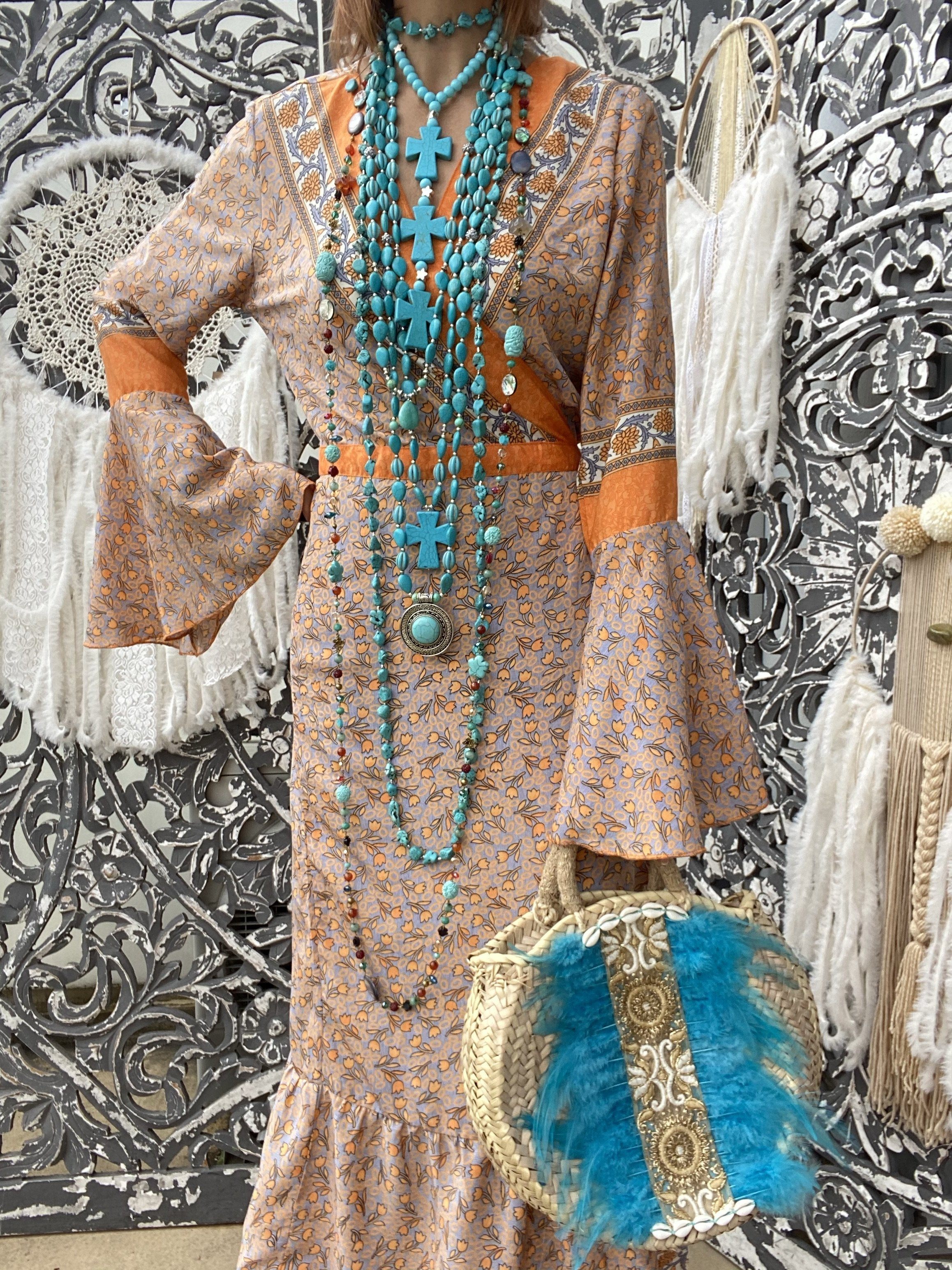 Kimono Flower Orange Jasmine Sissi