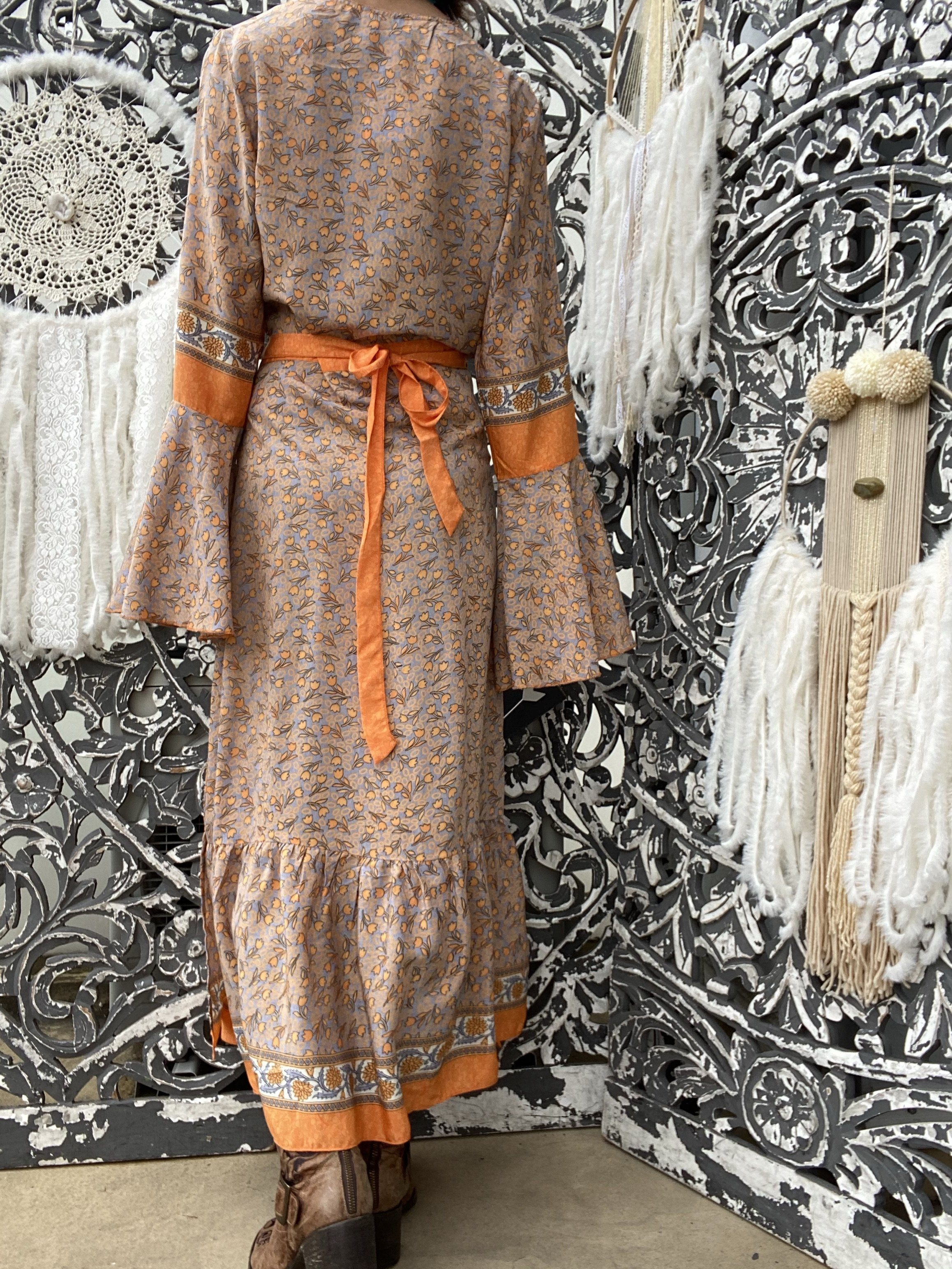 Kimono Flower Orange Jasmine Sissi