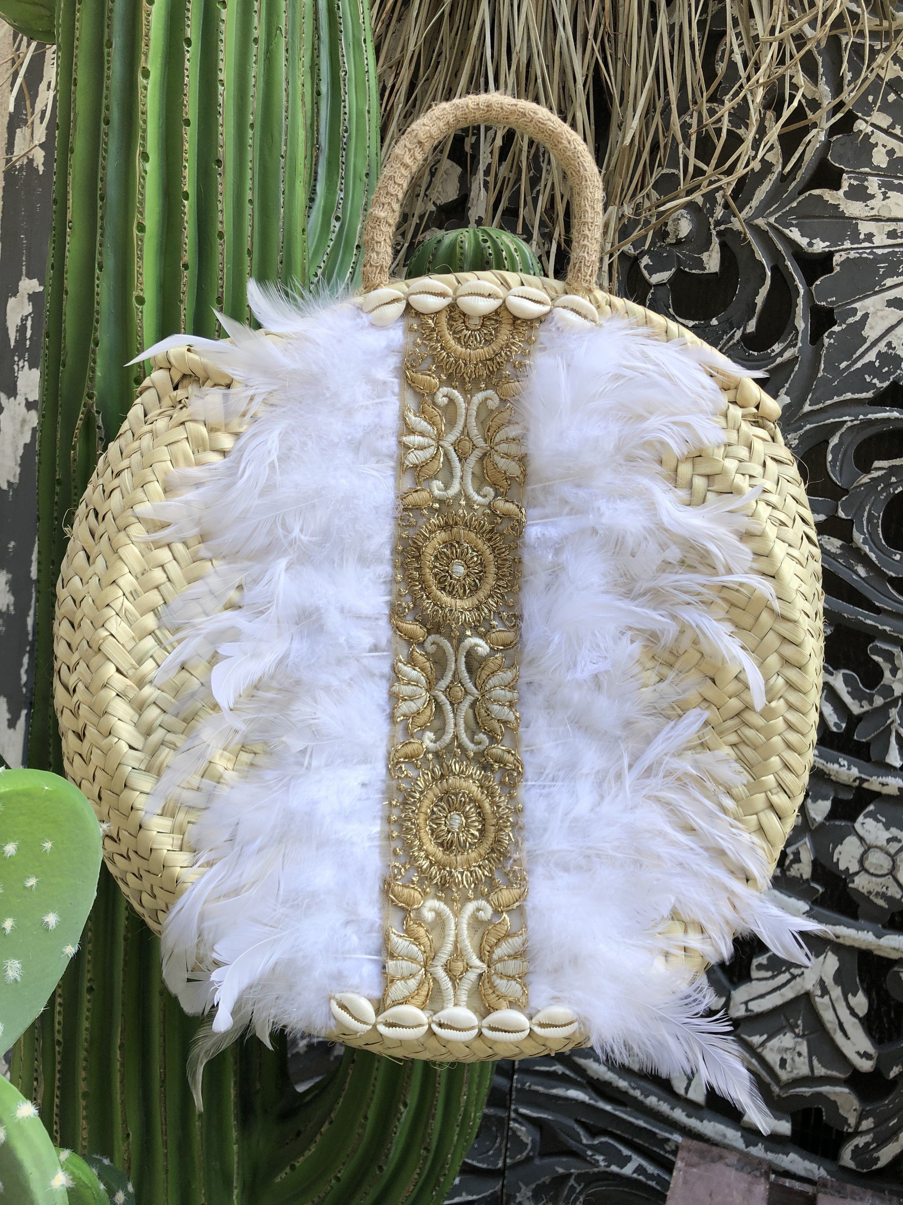 Sissi Feather Basket