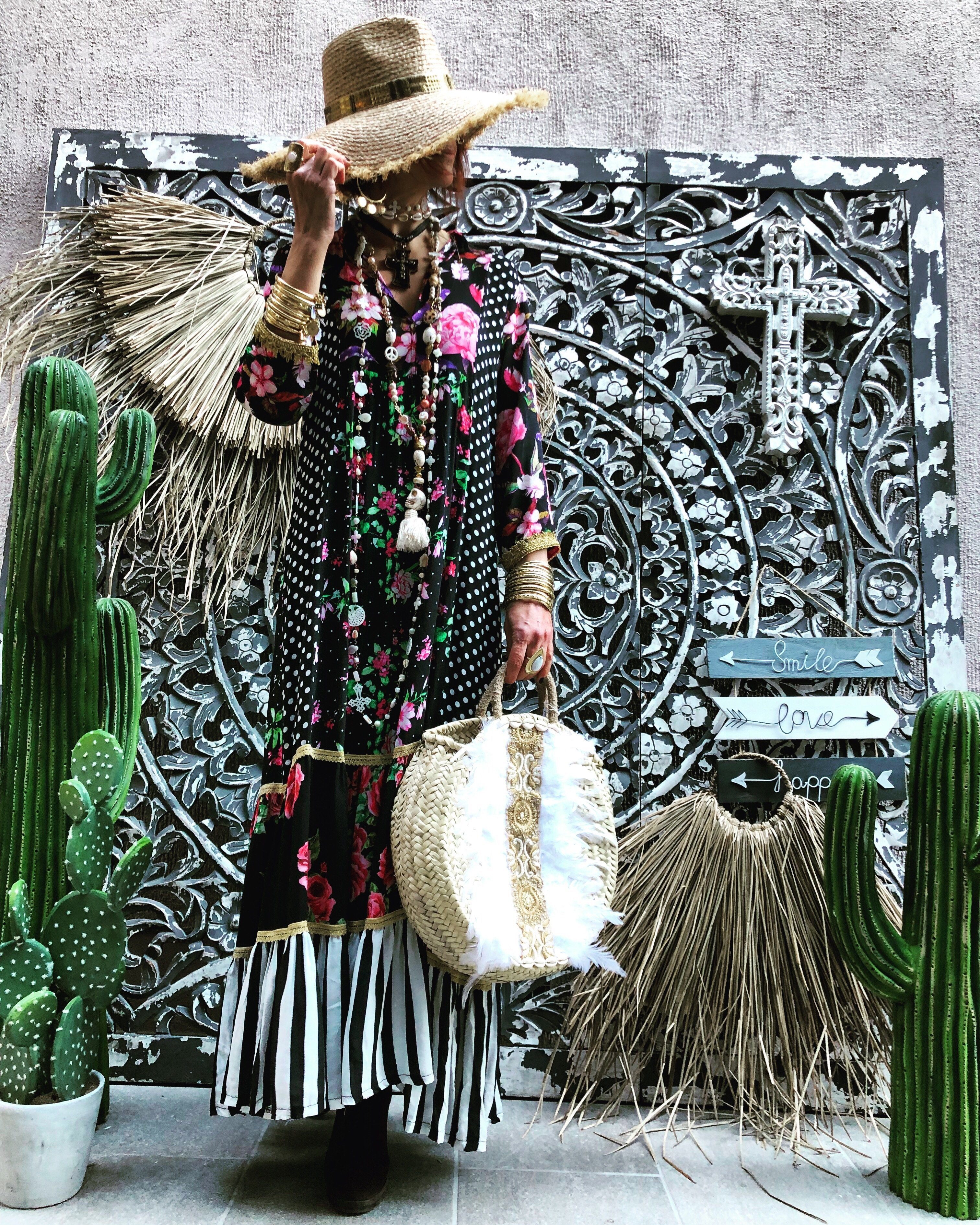 Sissi Feather Basket