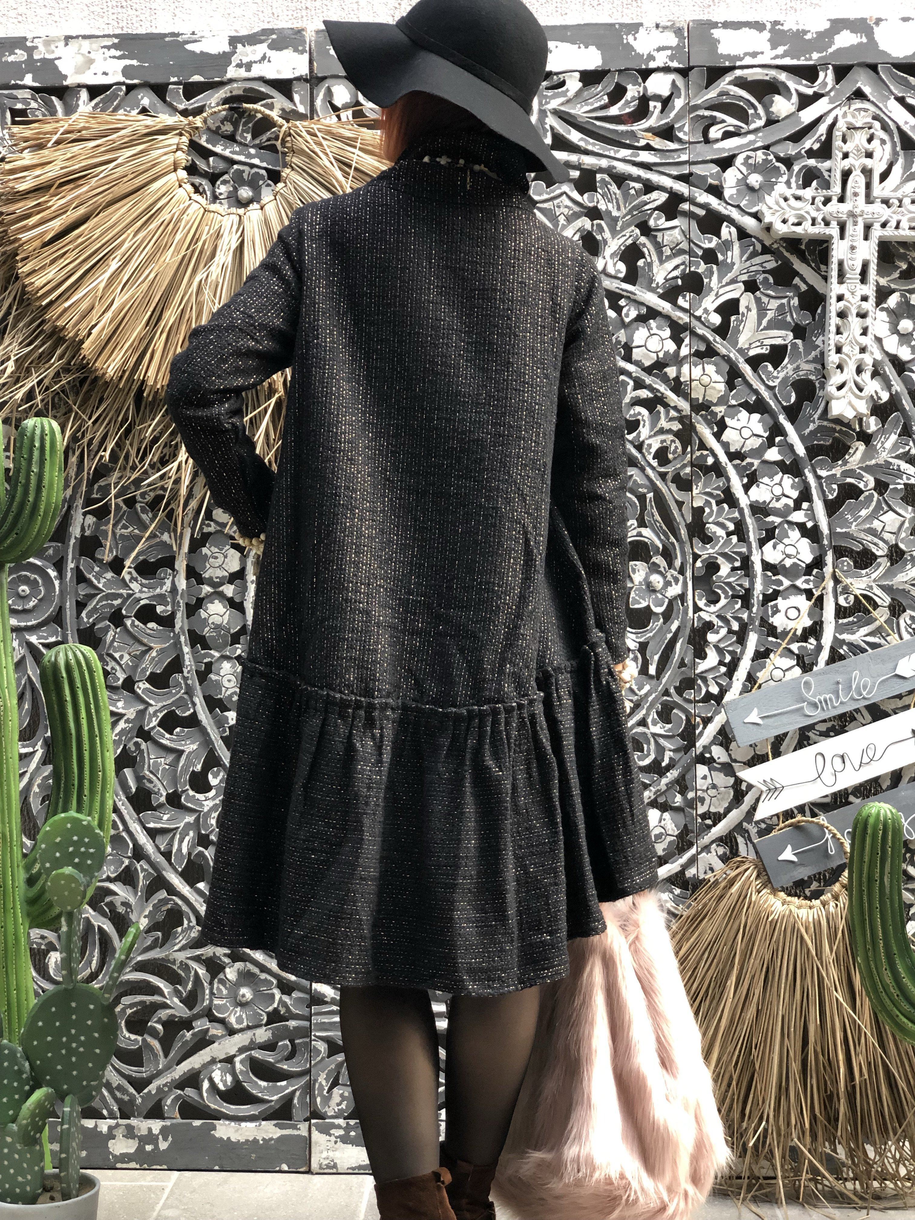 Axelle Moscow Dress Black/Gold Sundress