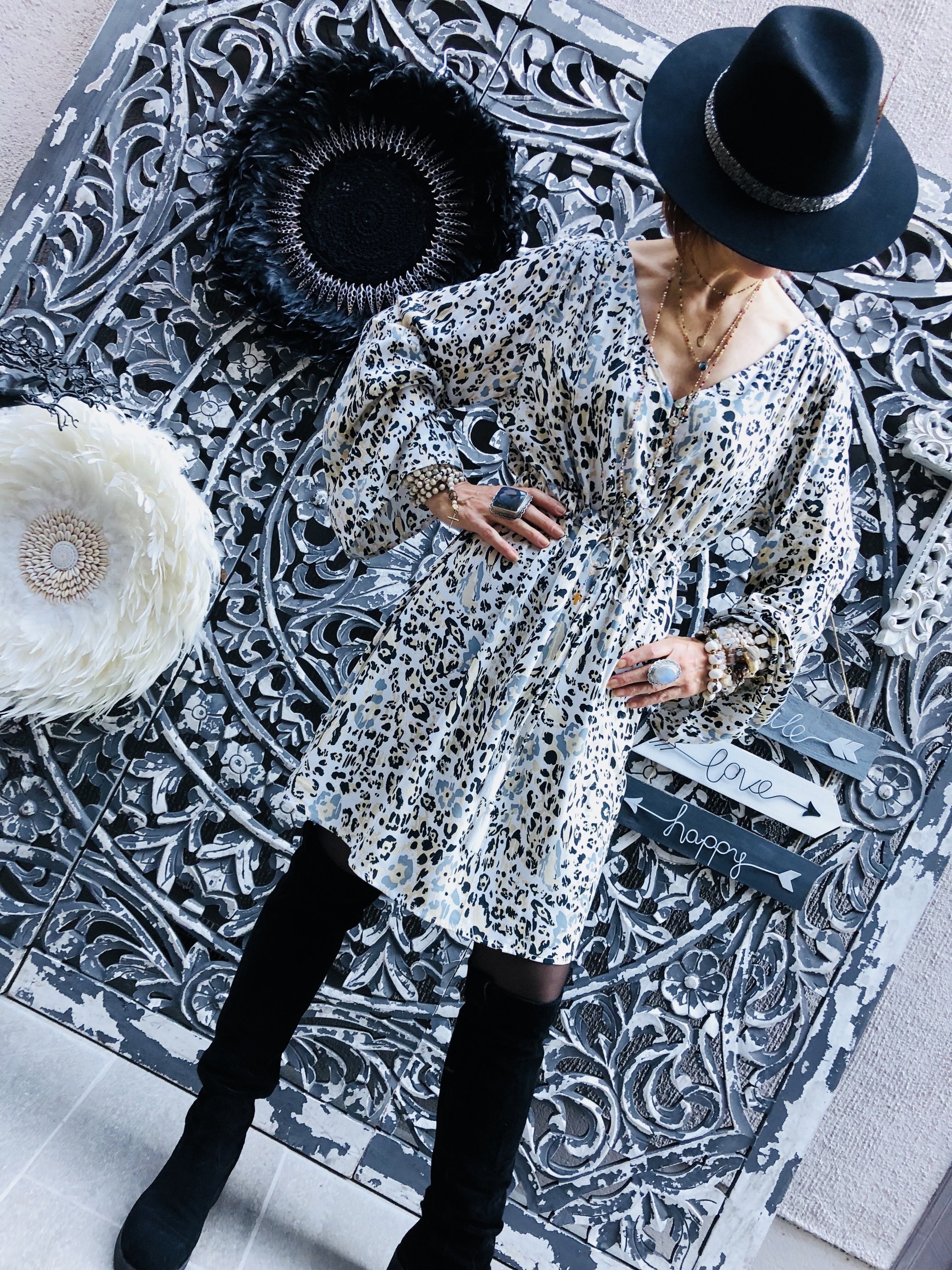 “Leopard” Dress Sand Coachella