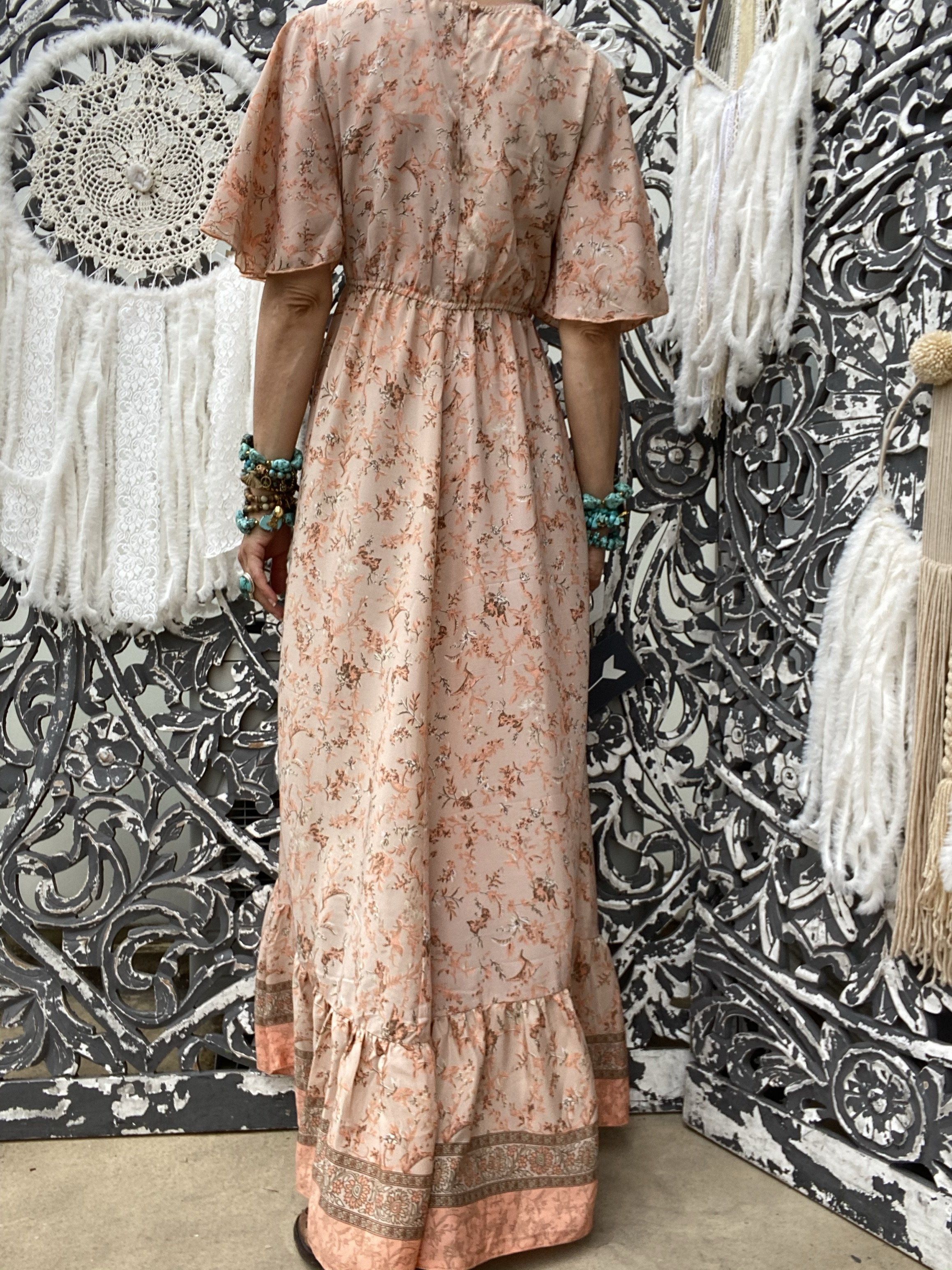 Japan Orange Ylang Sissi long dress