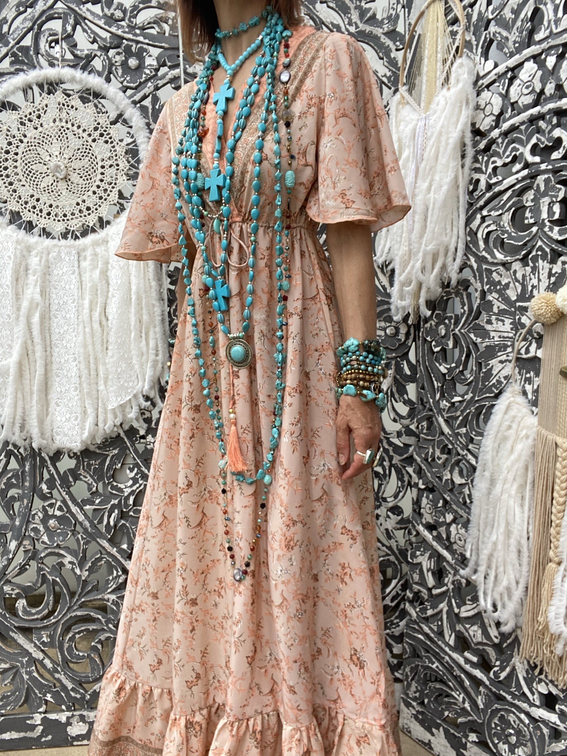 Japan Orange Ylang Sissi long dress