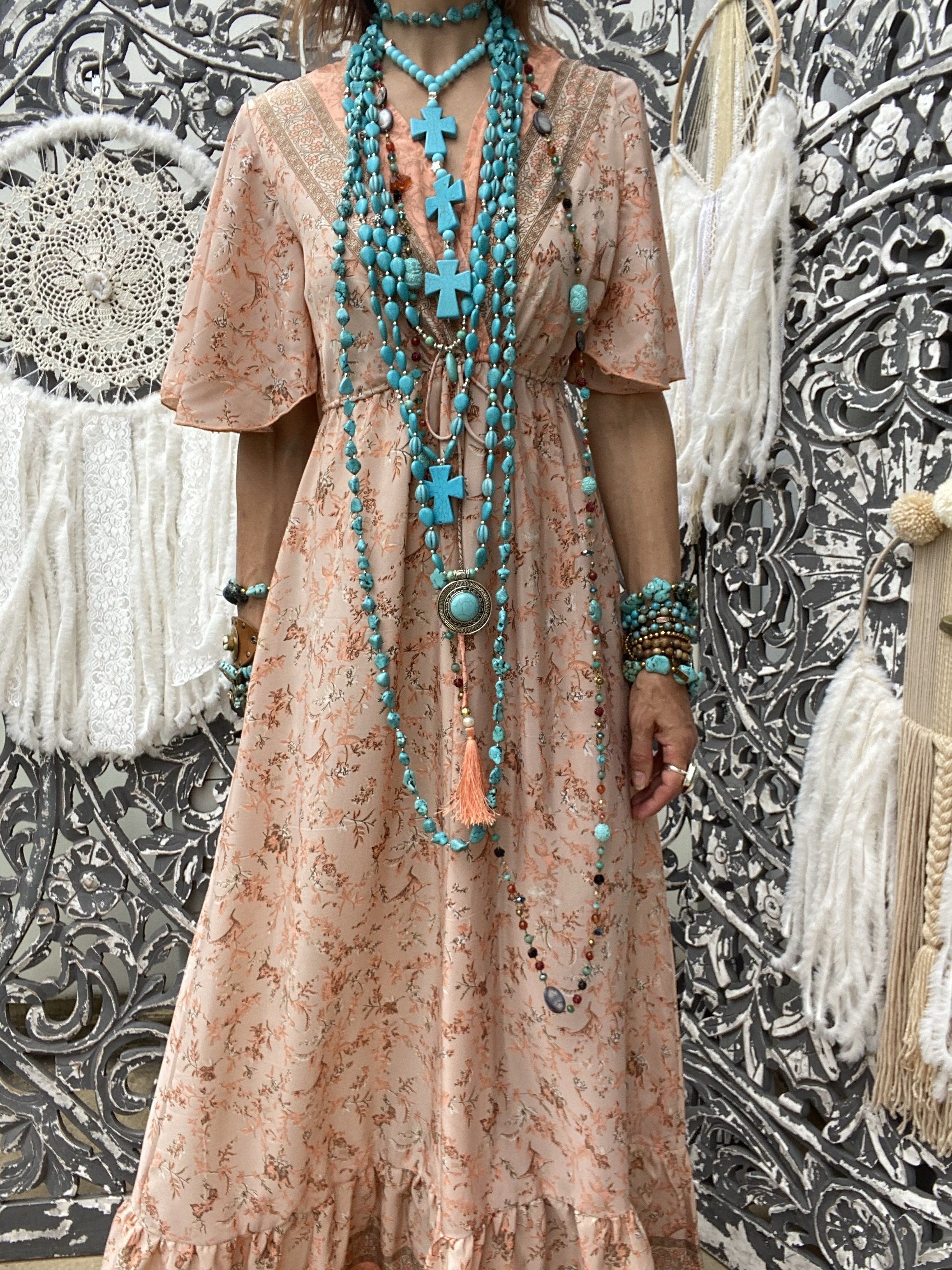 Japan Orange Ylang Sissi long dress