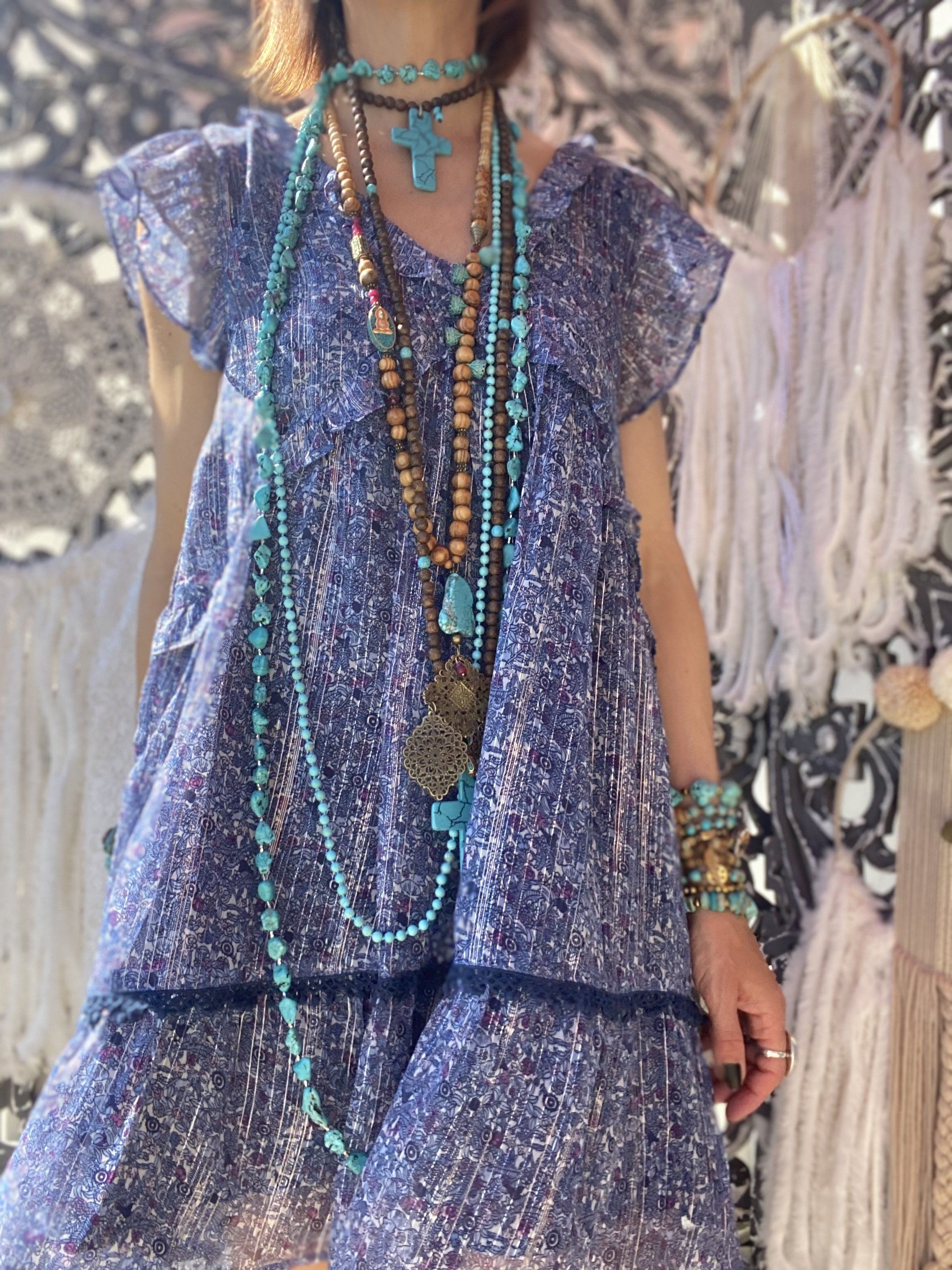 Robe Marigold Blue Wild by Amenapih