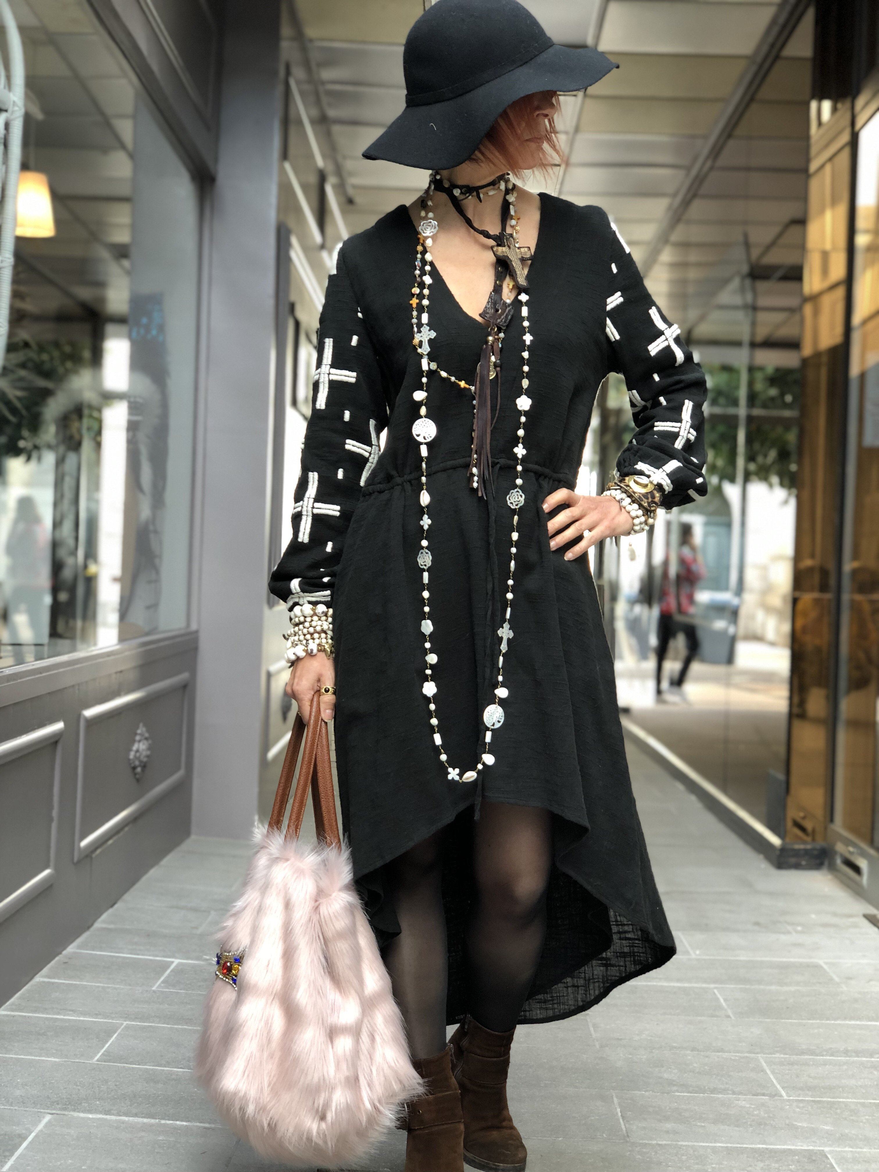 Shagun Black Sundress Dress