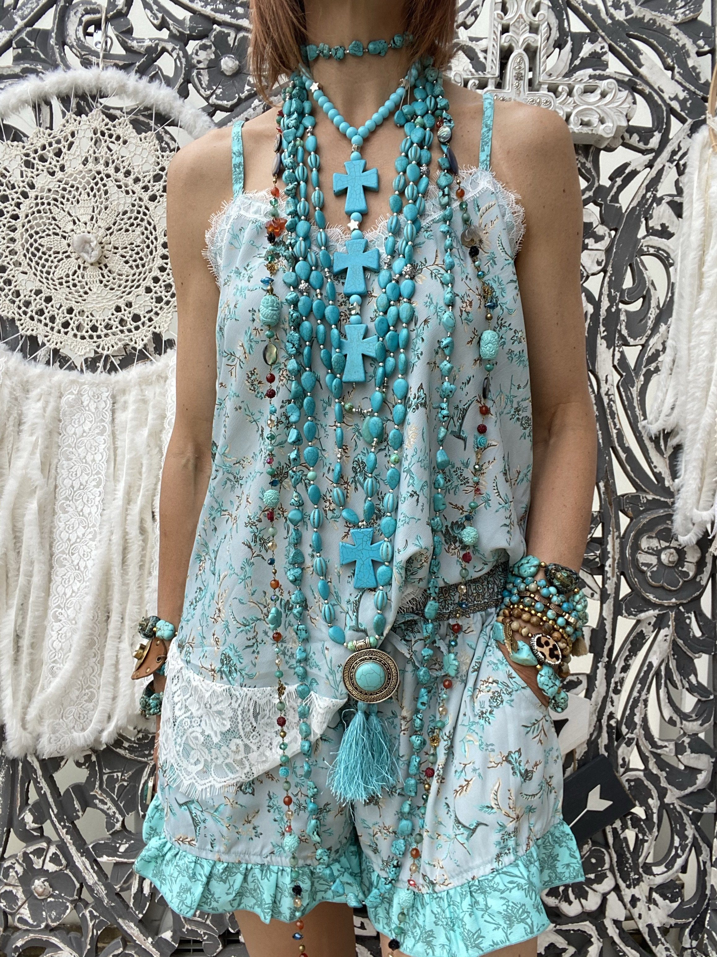 Short Japan Turquoise Astraga Sissi