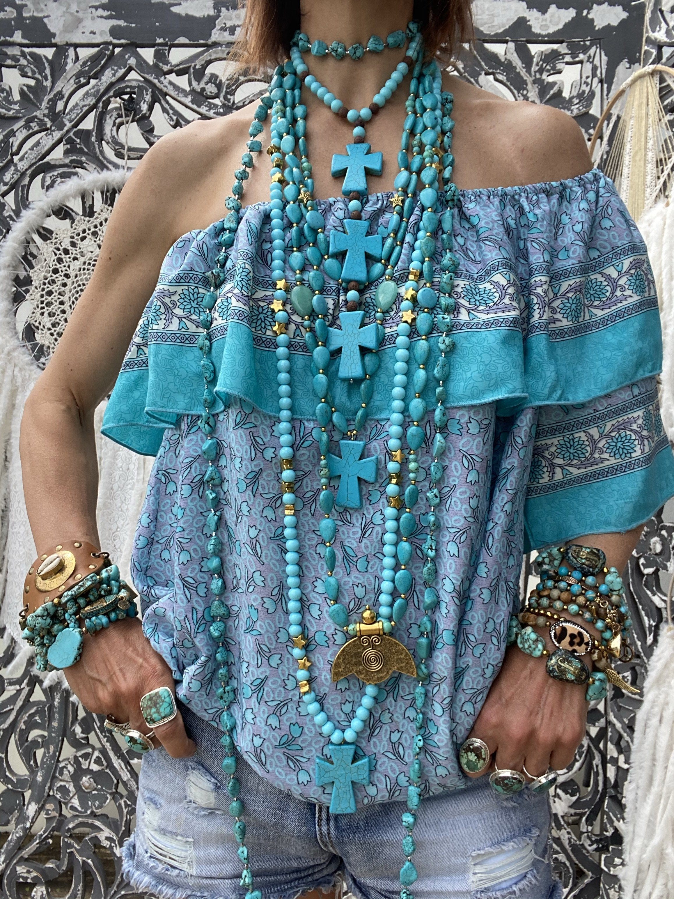 Top Flower Turquoise Musk Sissi