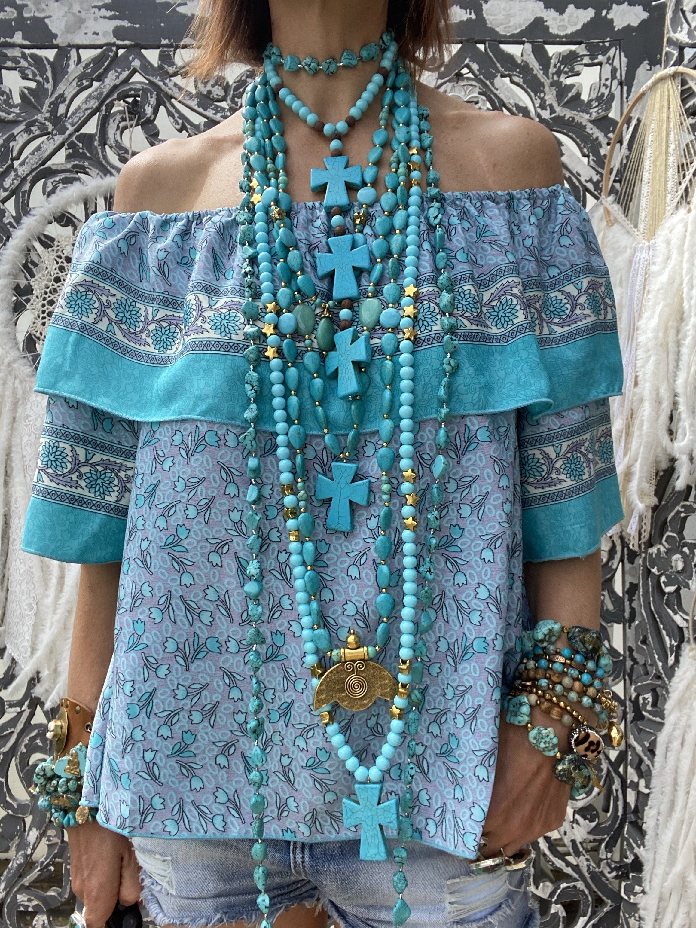 Top Flower Turquoise Musk Sissi