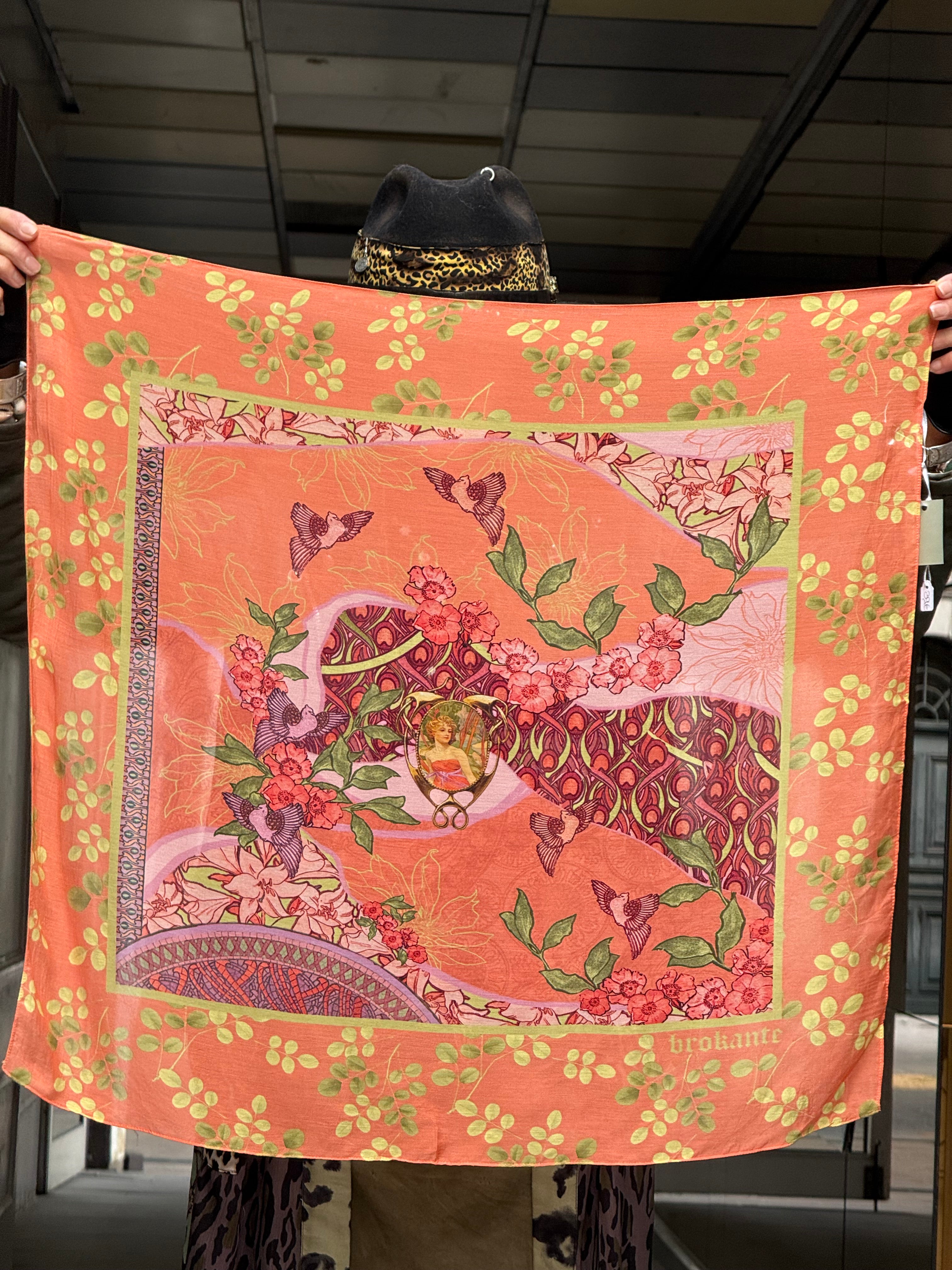 Carré Modal Eveil Corail Brokante