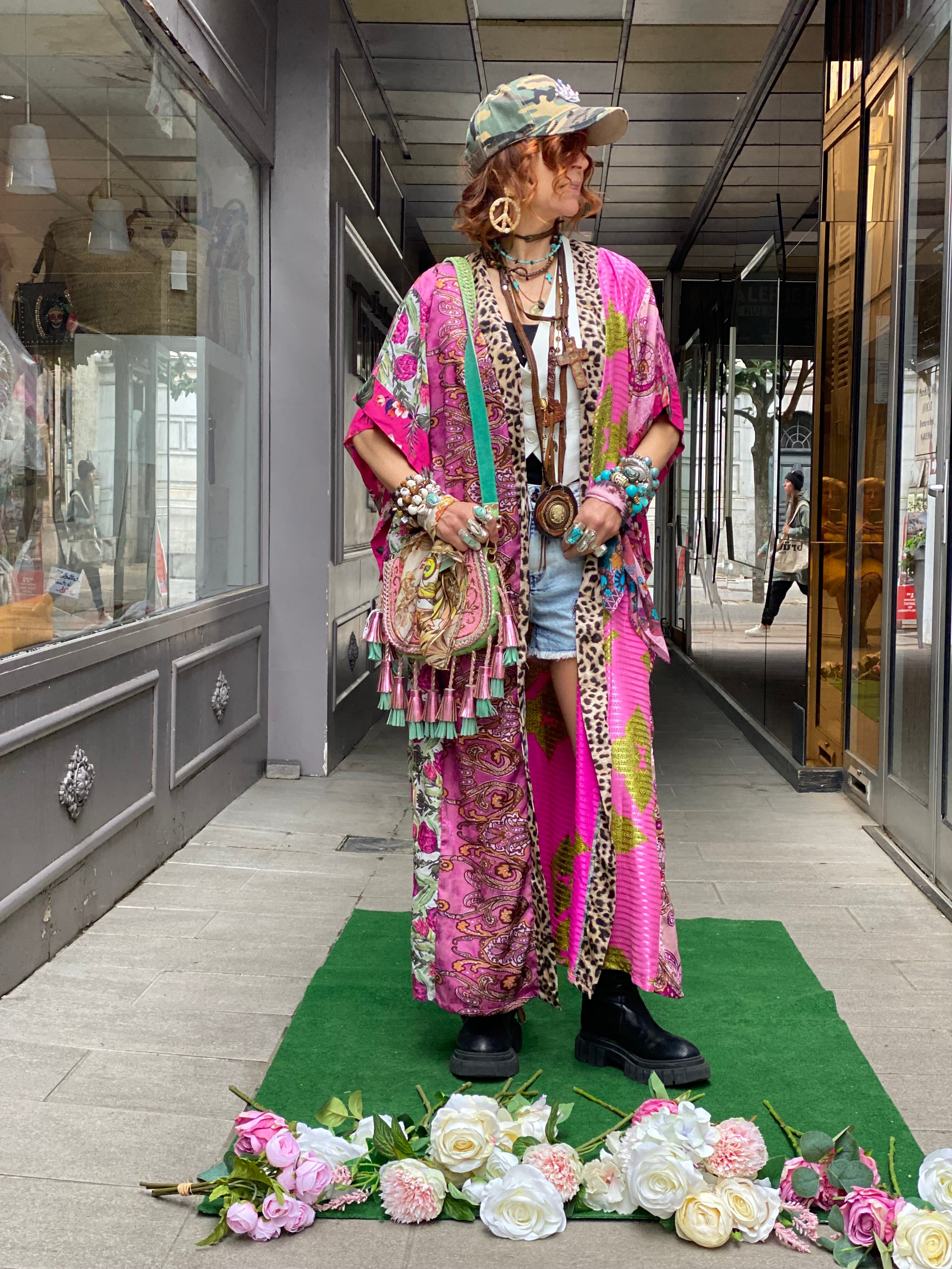 Kimono Long Fleur de Pirate