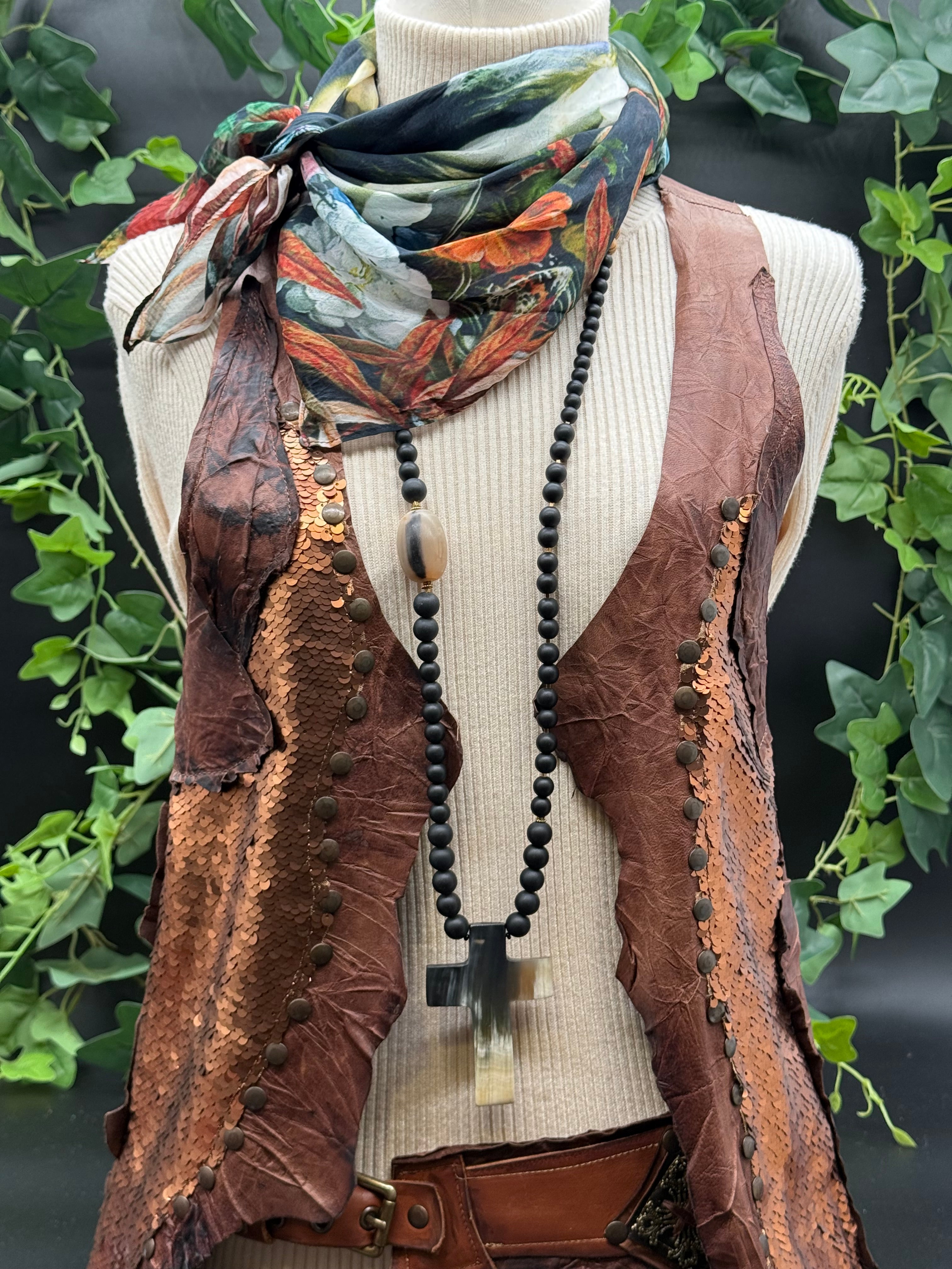 Sautoir Croix Sig de Tana