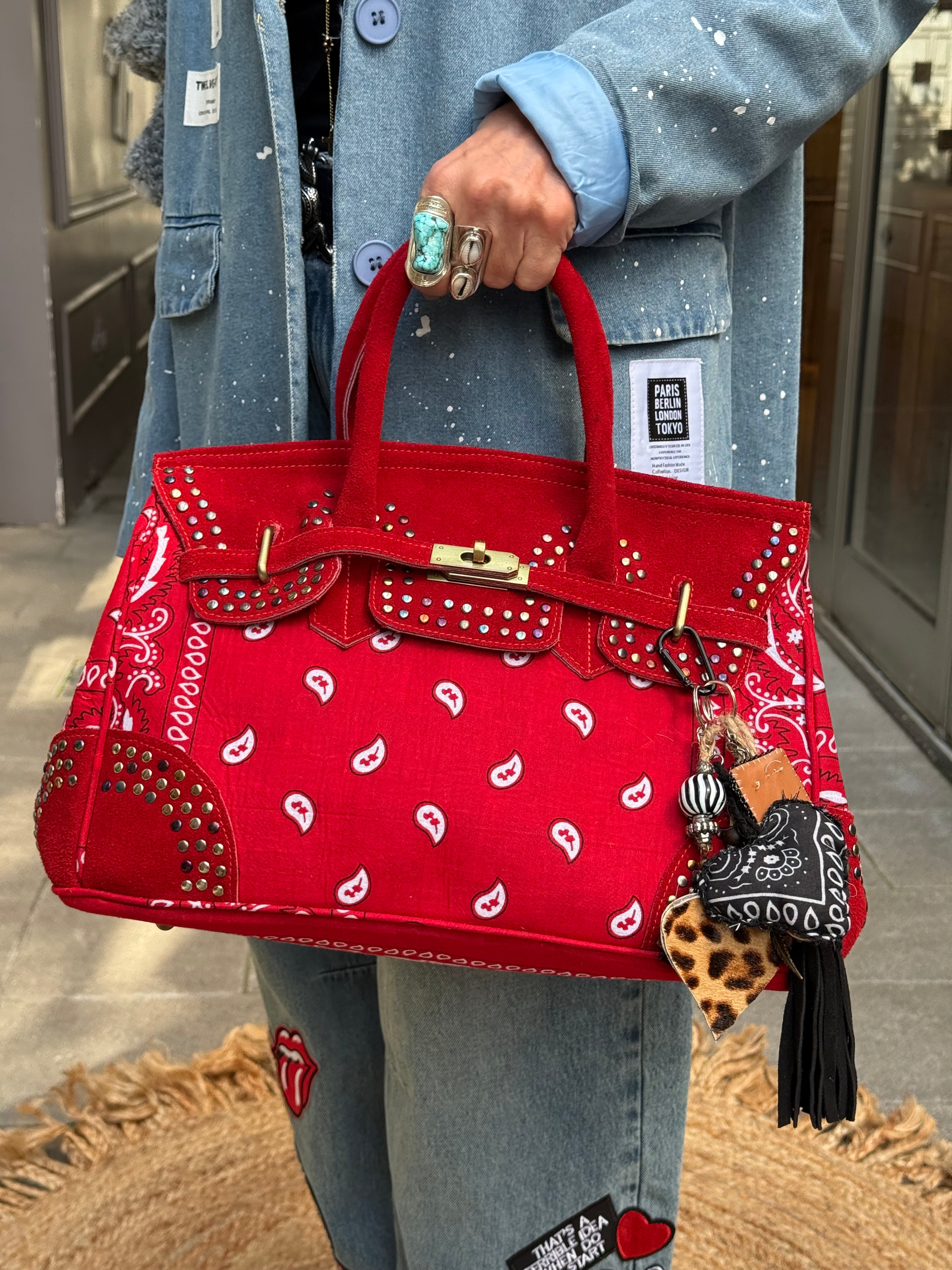 Mini Sac Kelly Bandana Flower Market