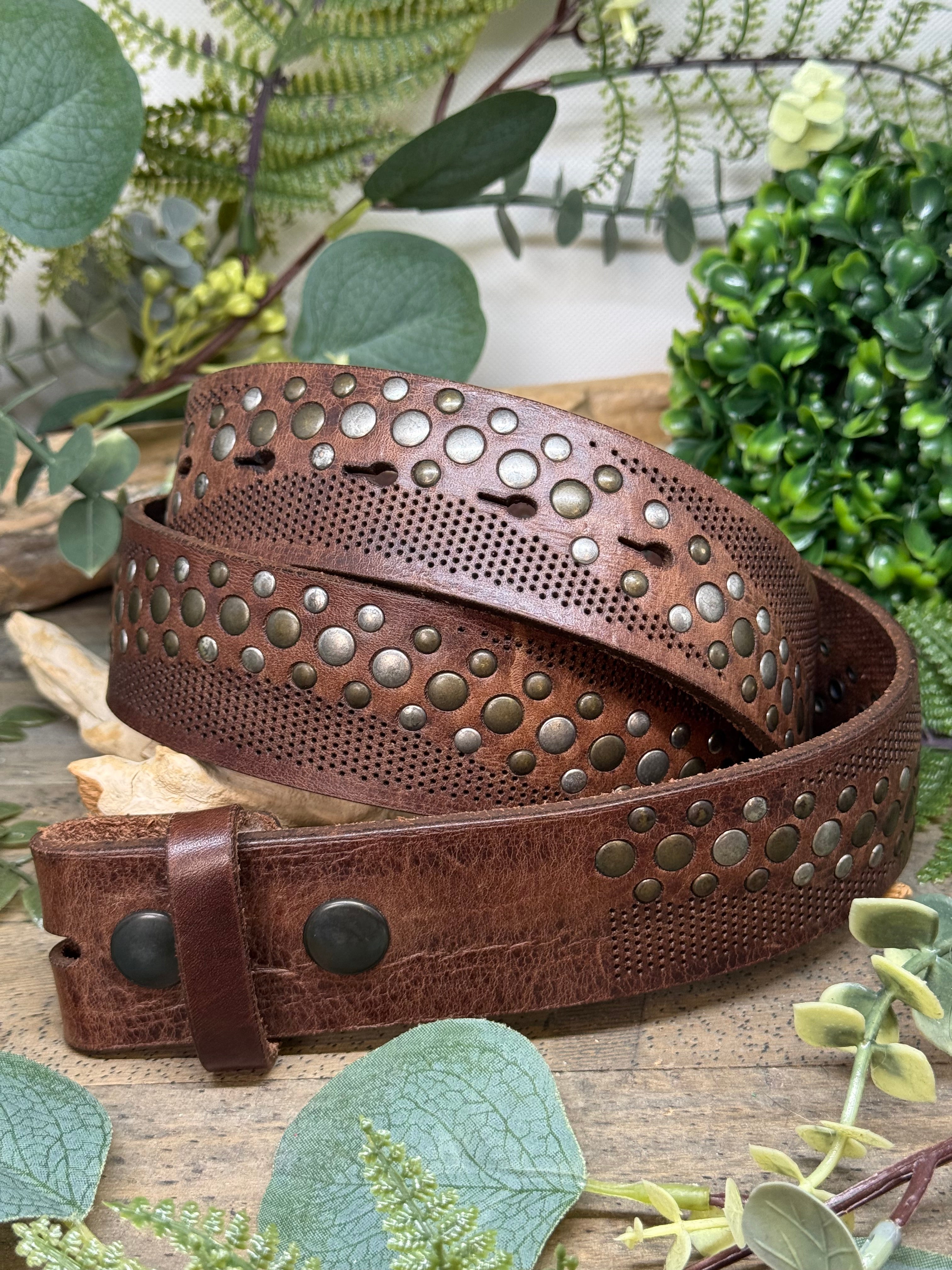 Ceinture Cuir Rivets Yolète