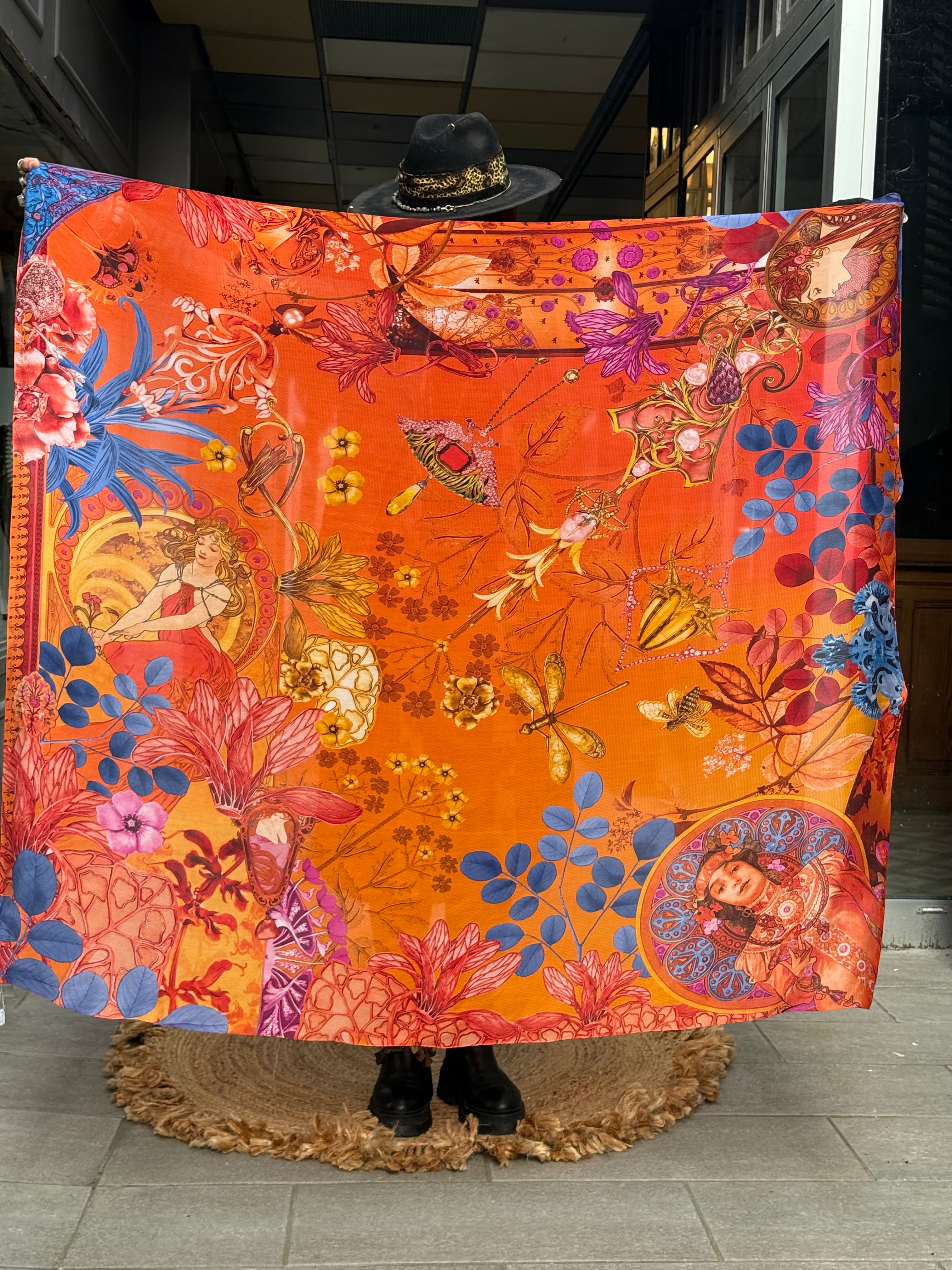 Grand Carré Modal Guillard Cornaline Brokante