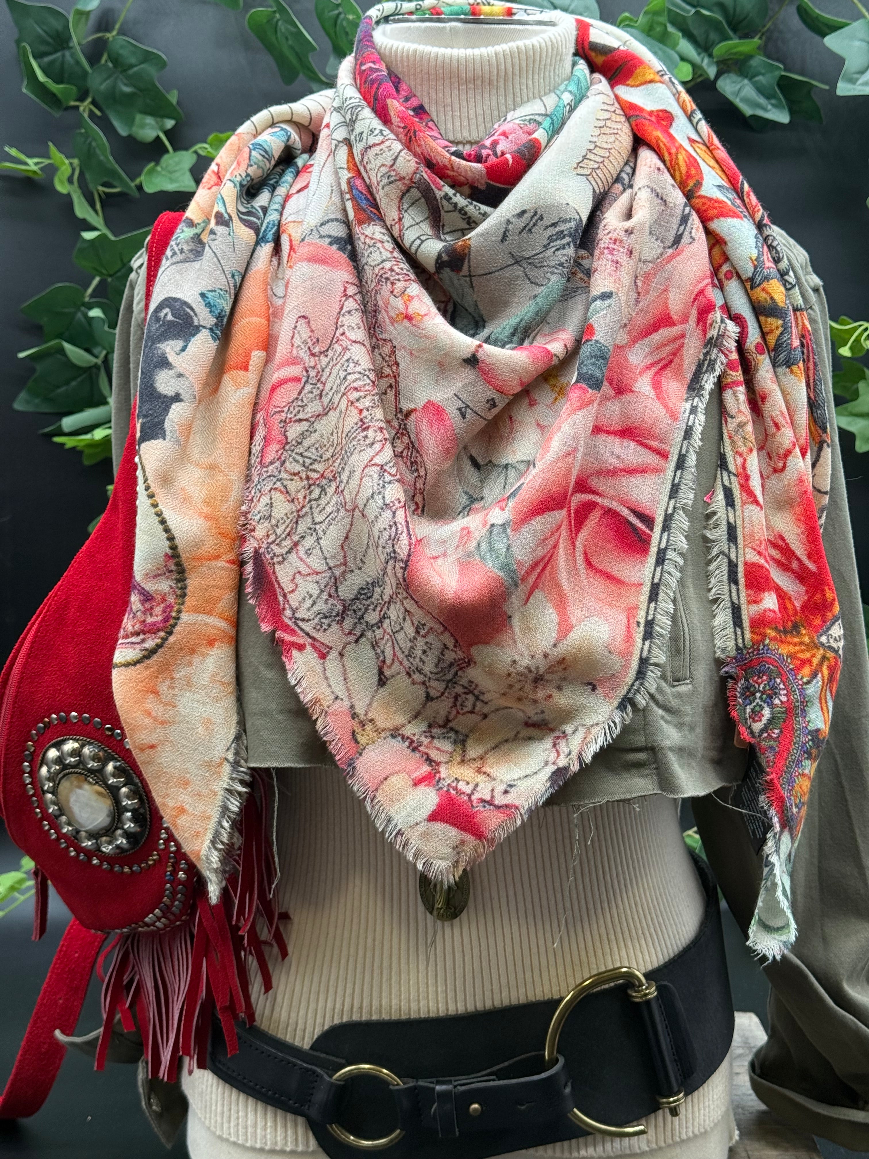 Grand Carré Cachemire Brokante