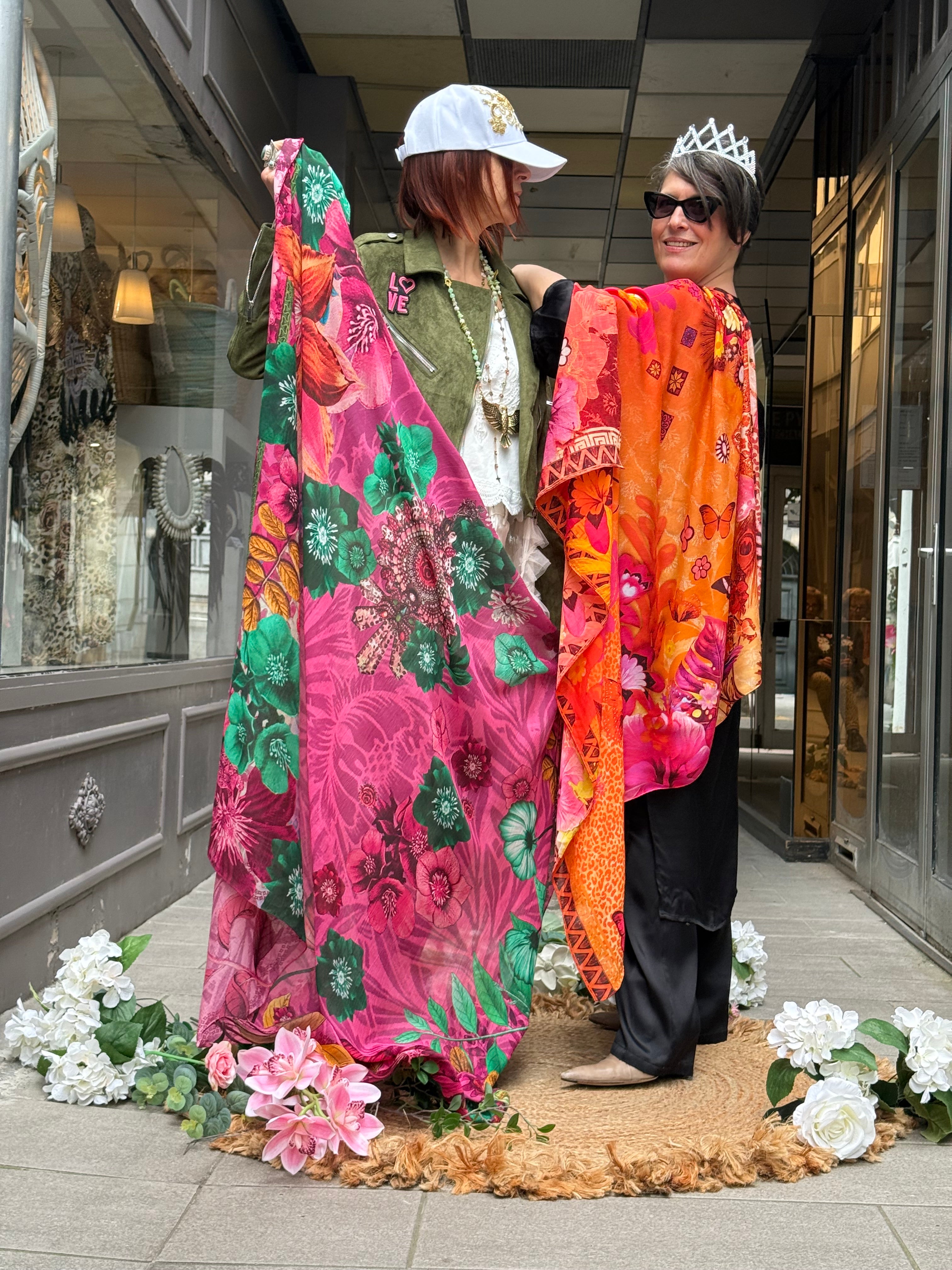 Grand Carré Modal Amulette Rose Brokante