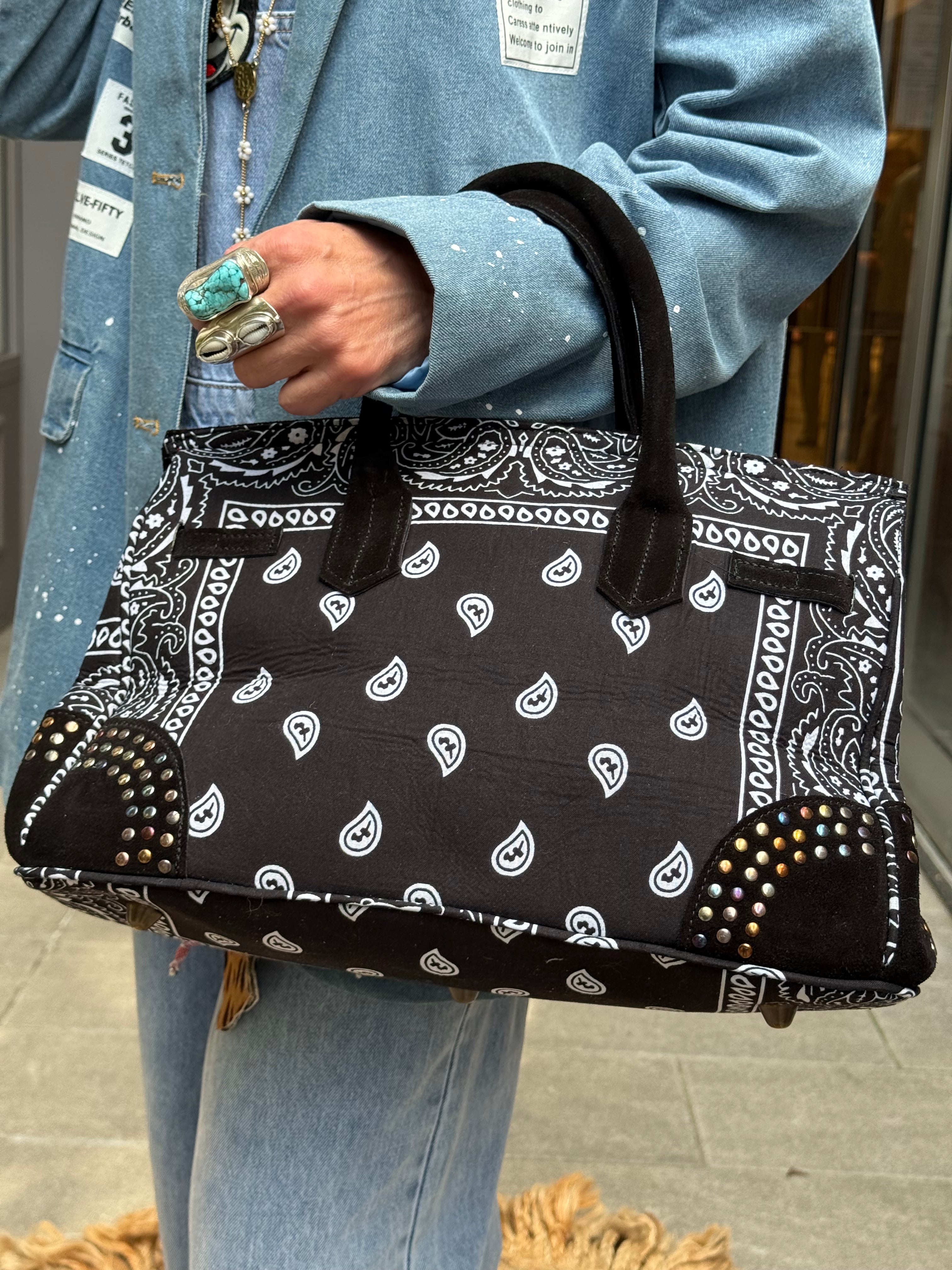 Mini Sac Kelly Bandana Flower Market