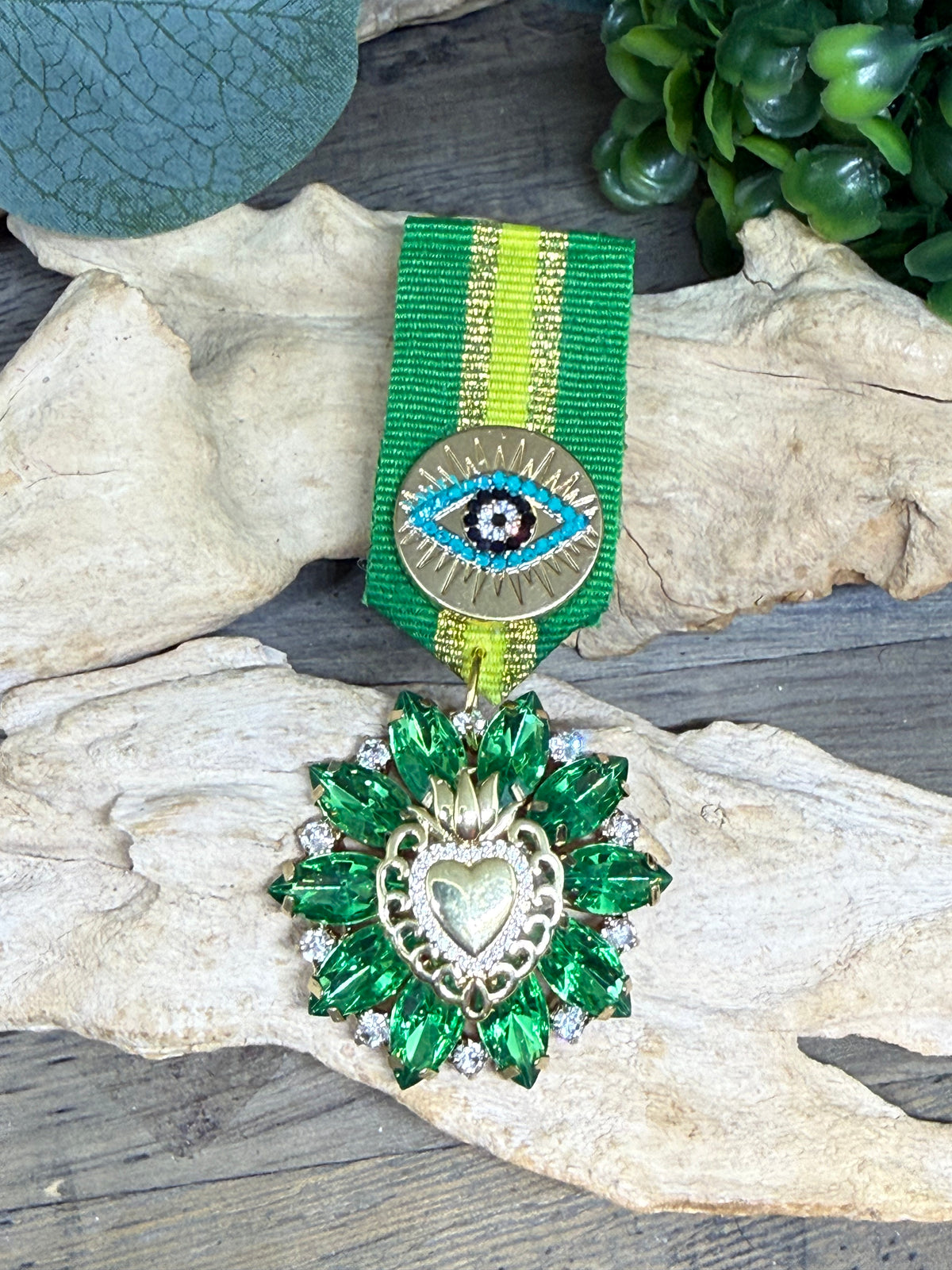 Broche/Médaille Azafran Rosa