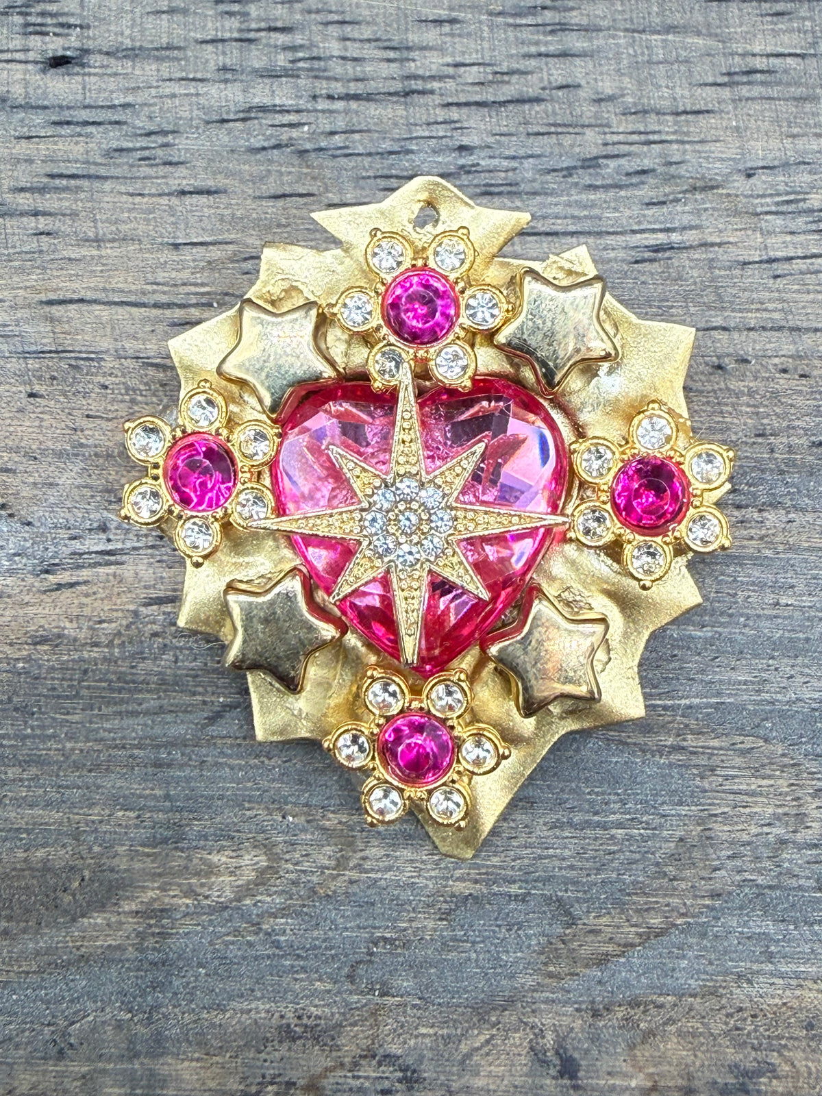 Broche Azafran Rosa