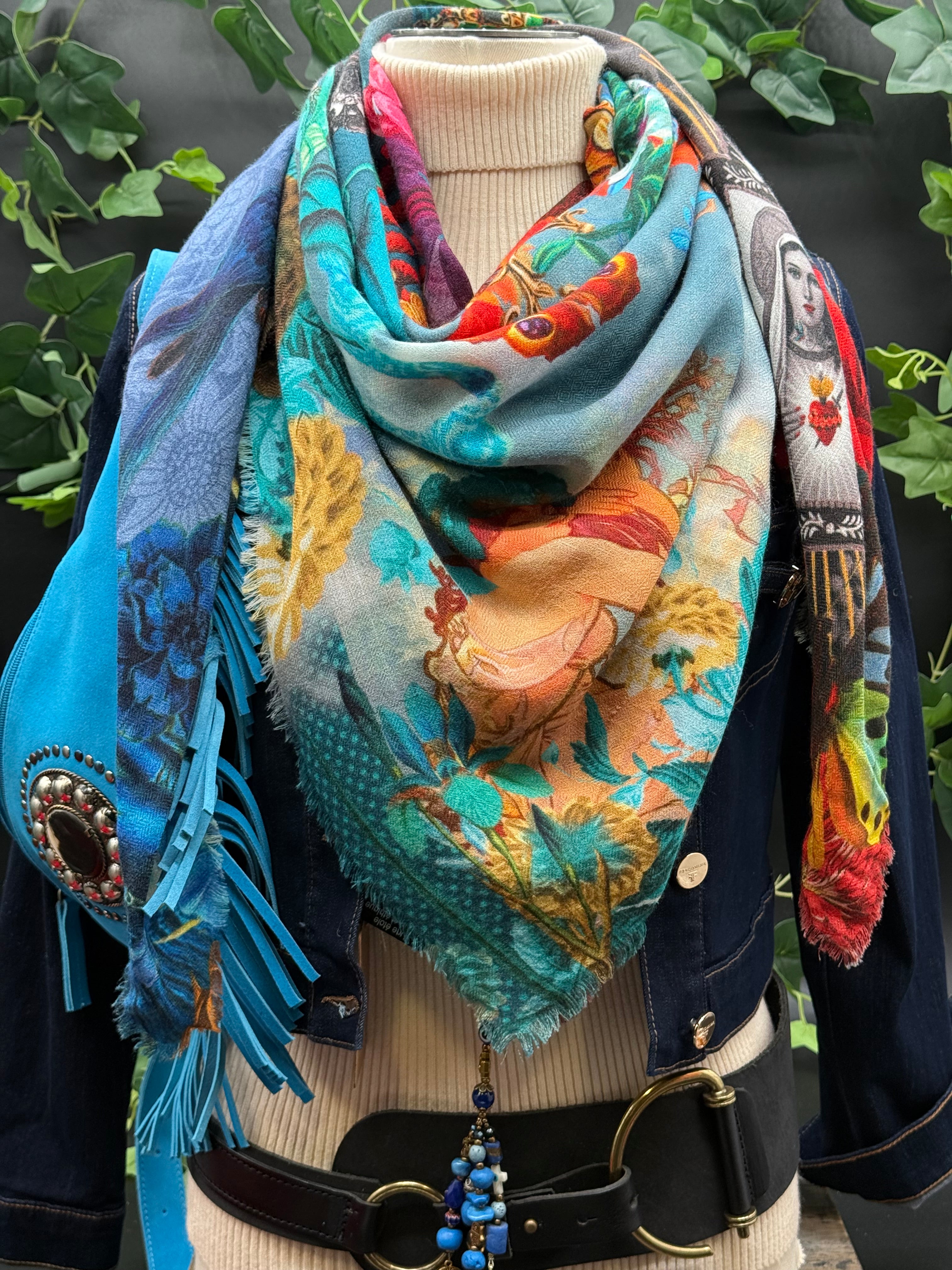 Grand Carré Cachemire Brokante