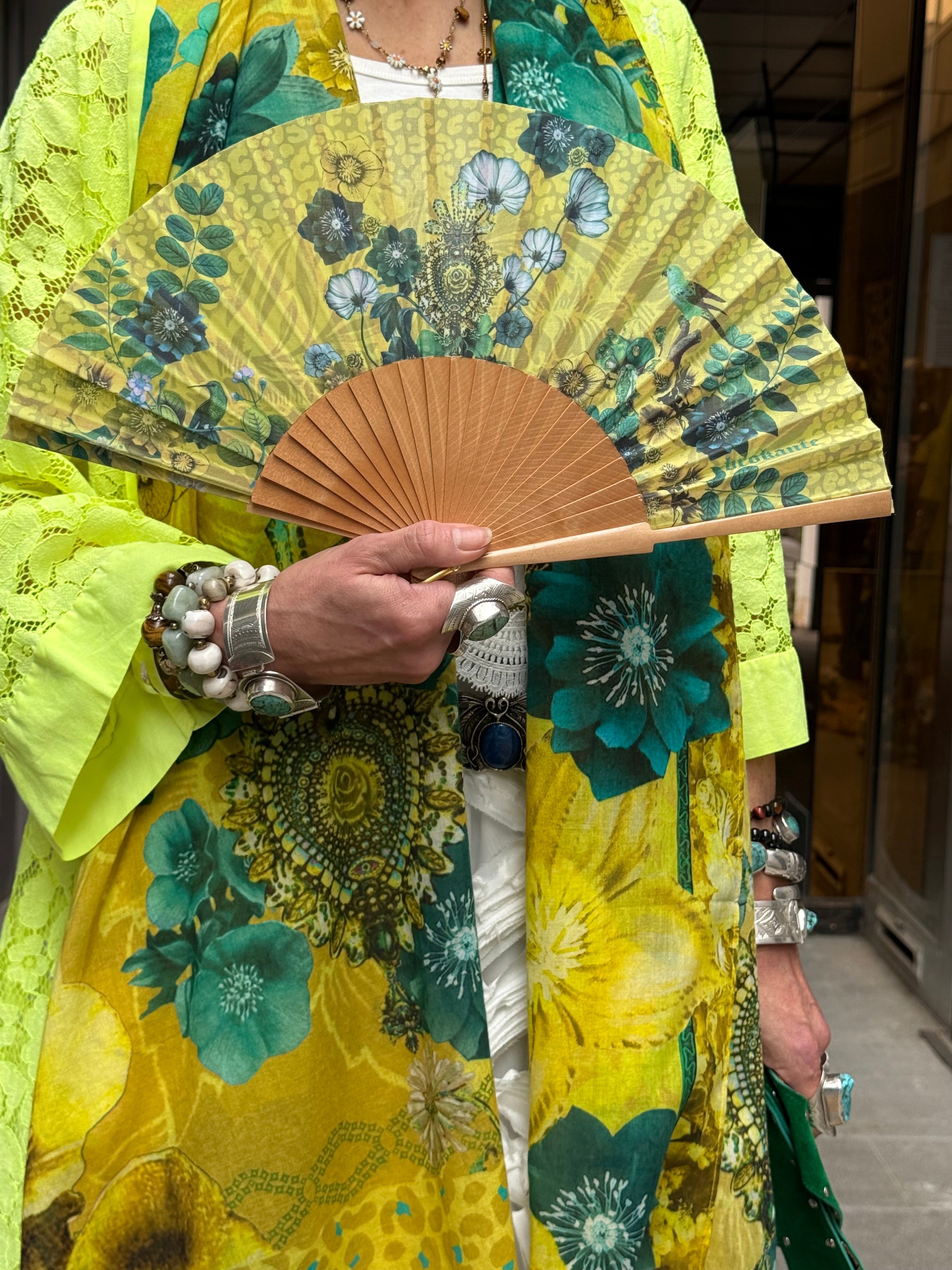 Éventail Amulette Citron Brokante