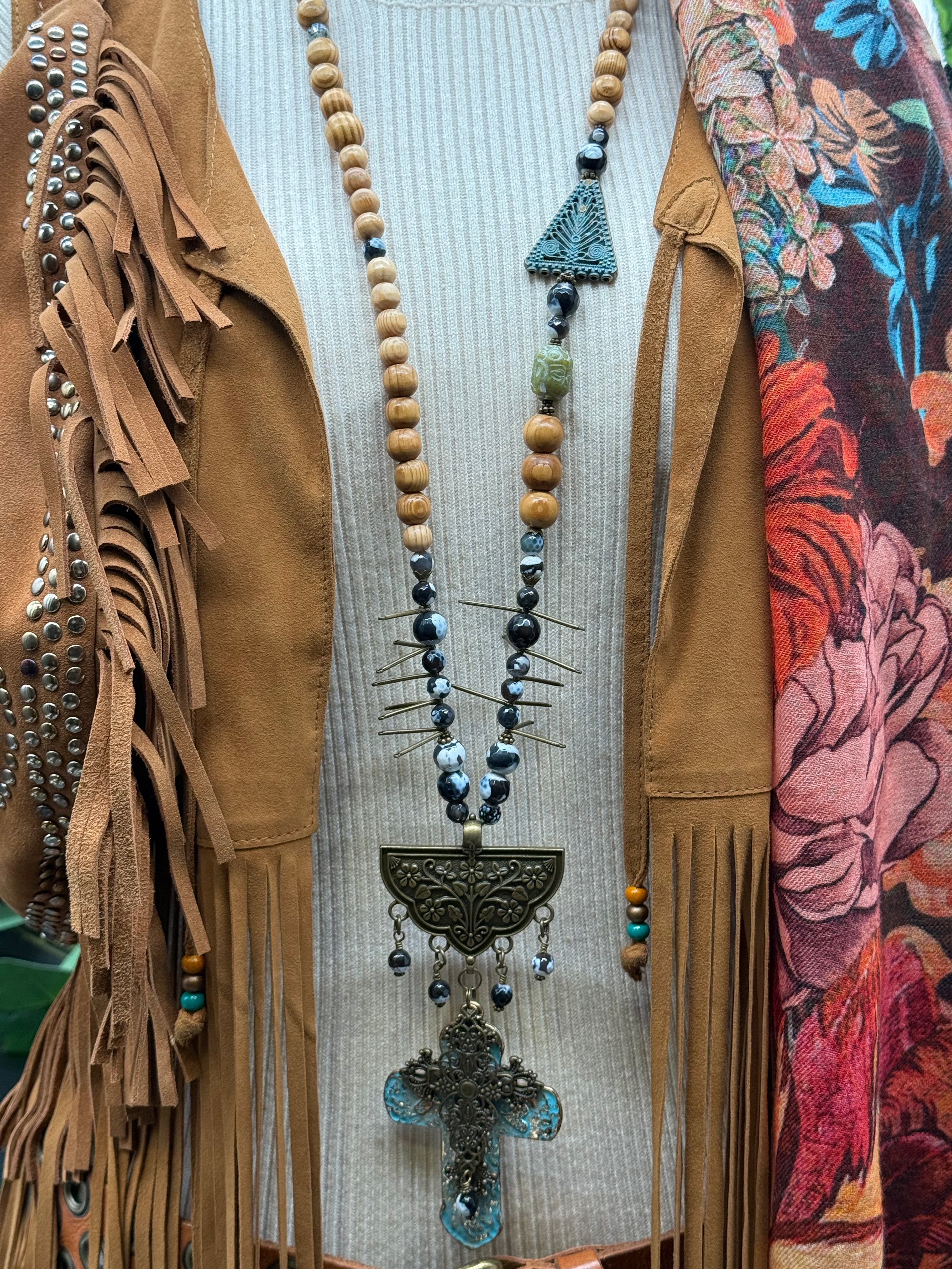 Sautoir Croix Sig de Tana