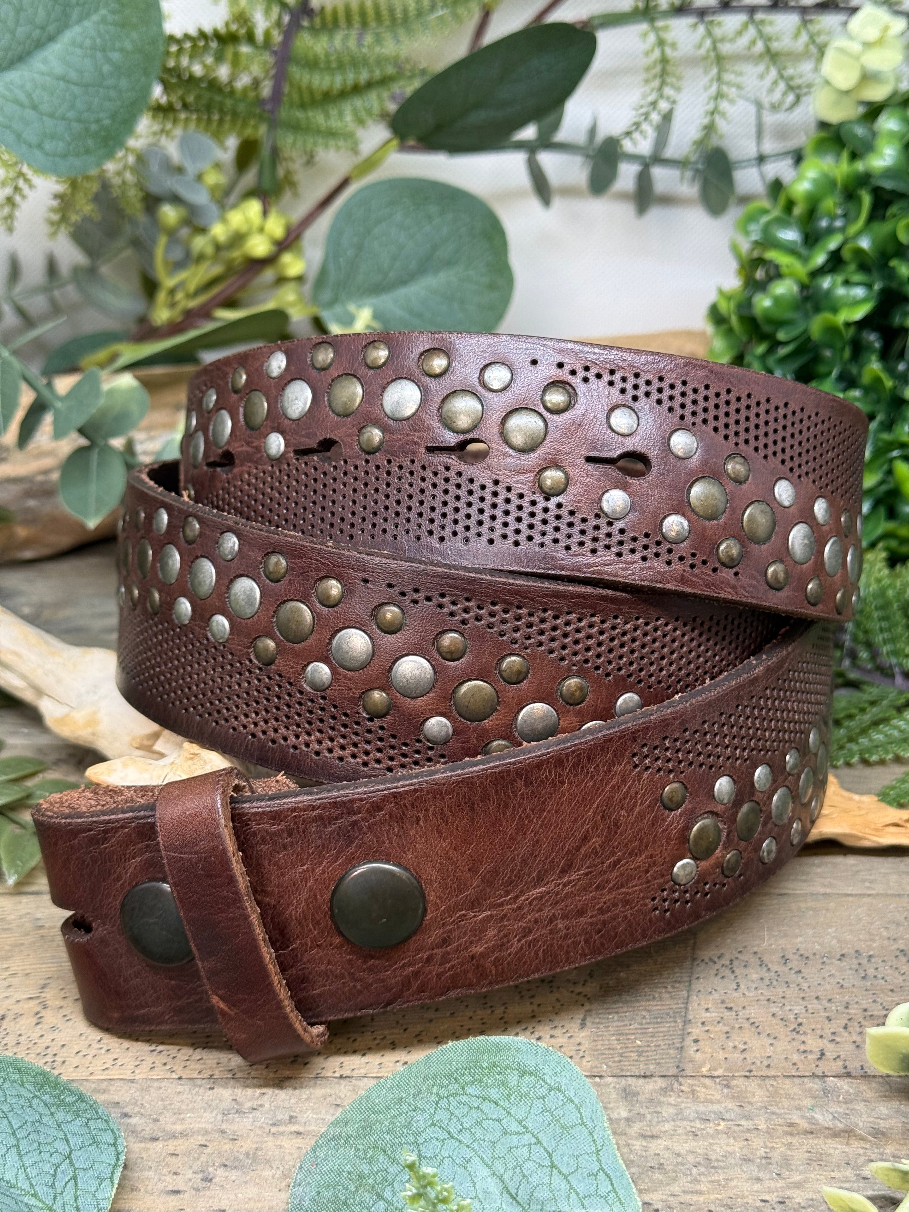 Ceinture Cuir Rivets Yolète