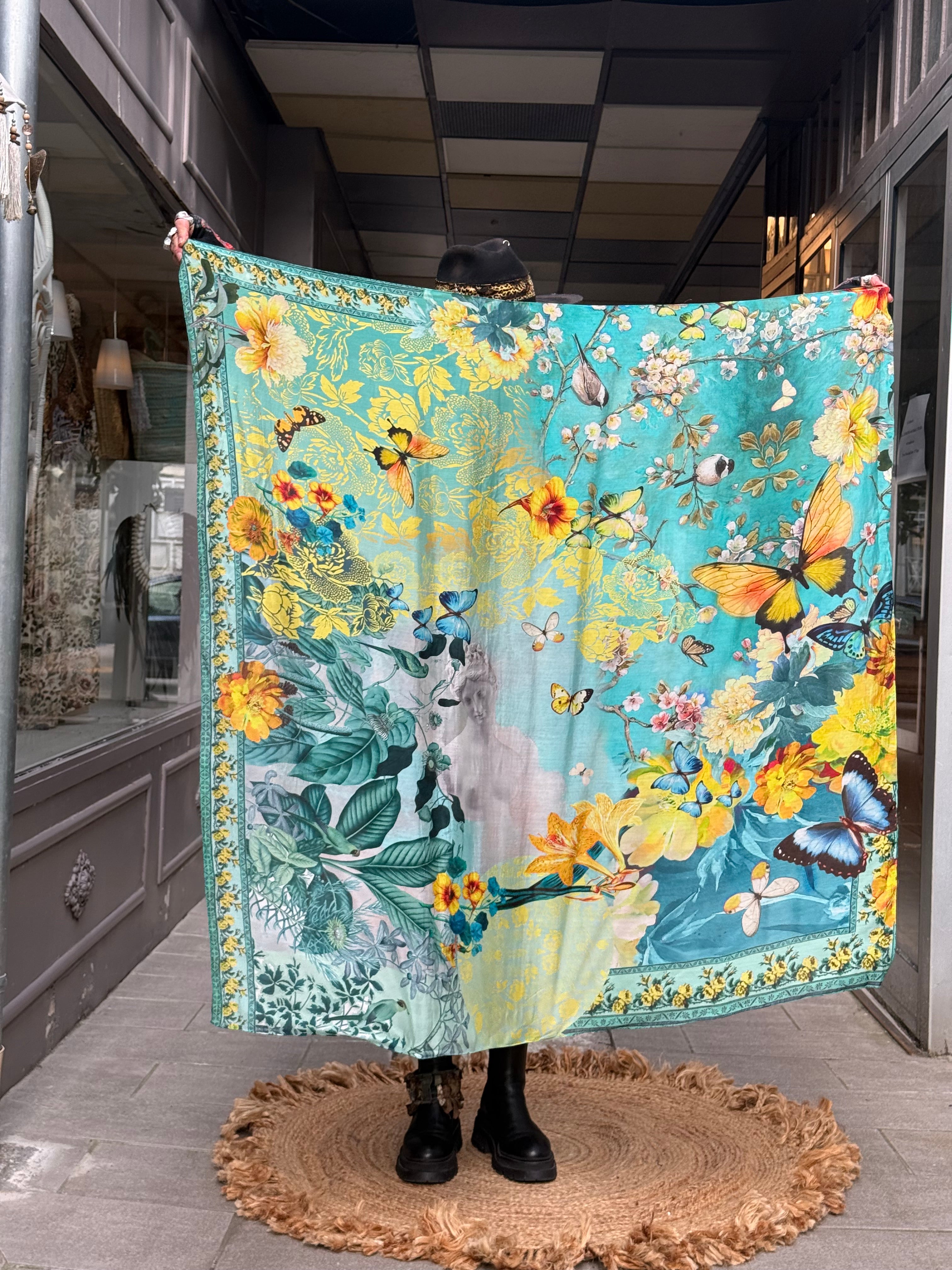 Grand Carré Modal Aphrodite Citron Brokante