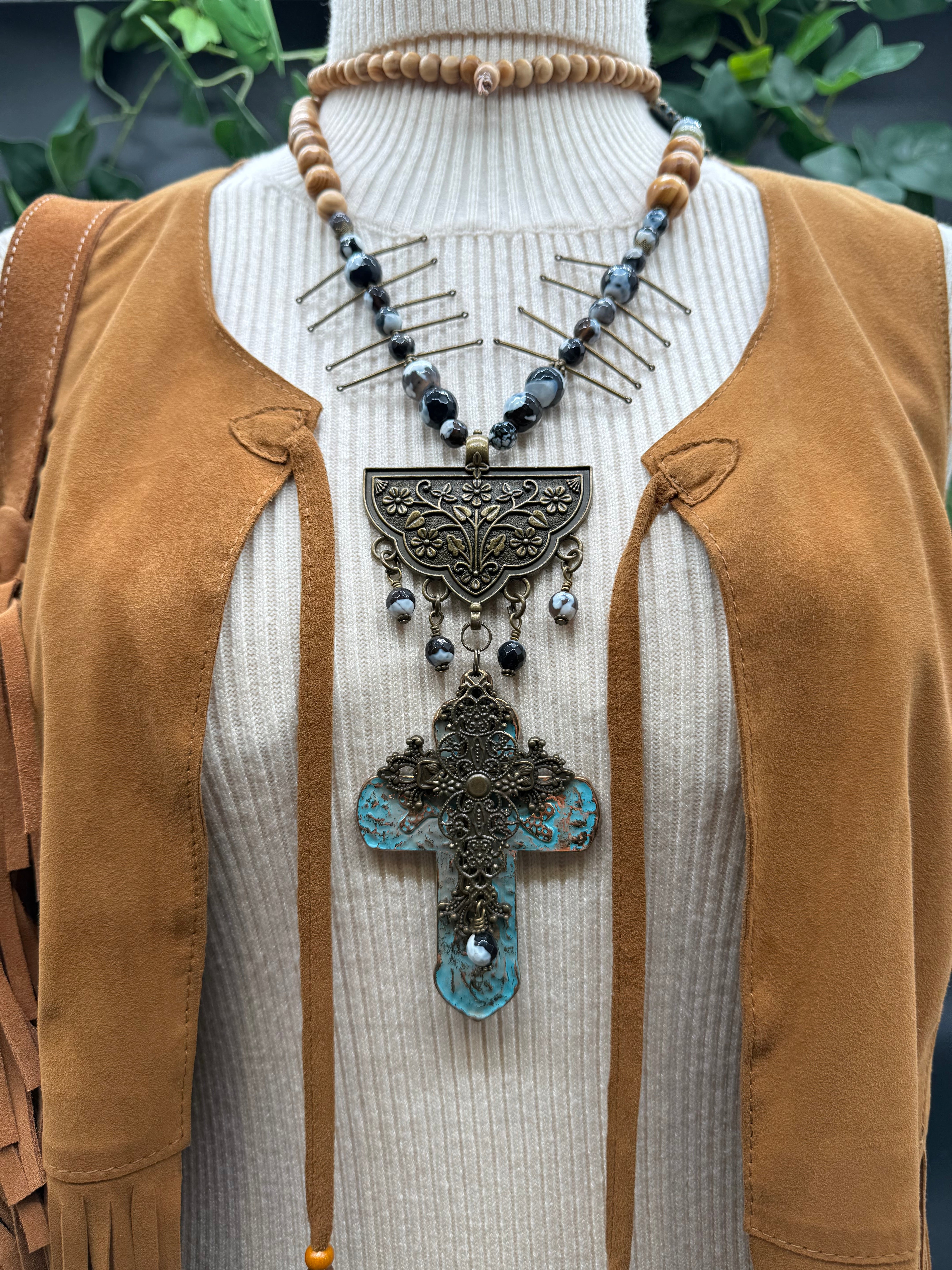 Sautoir Croix Sig de Tana