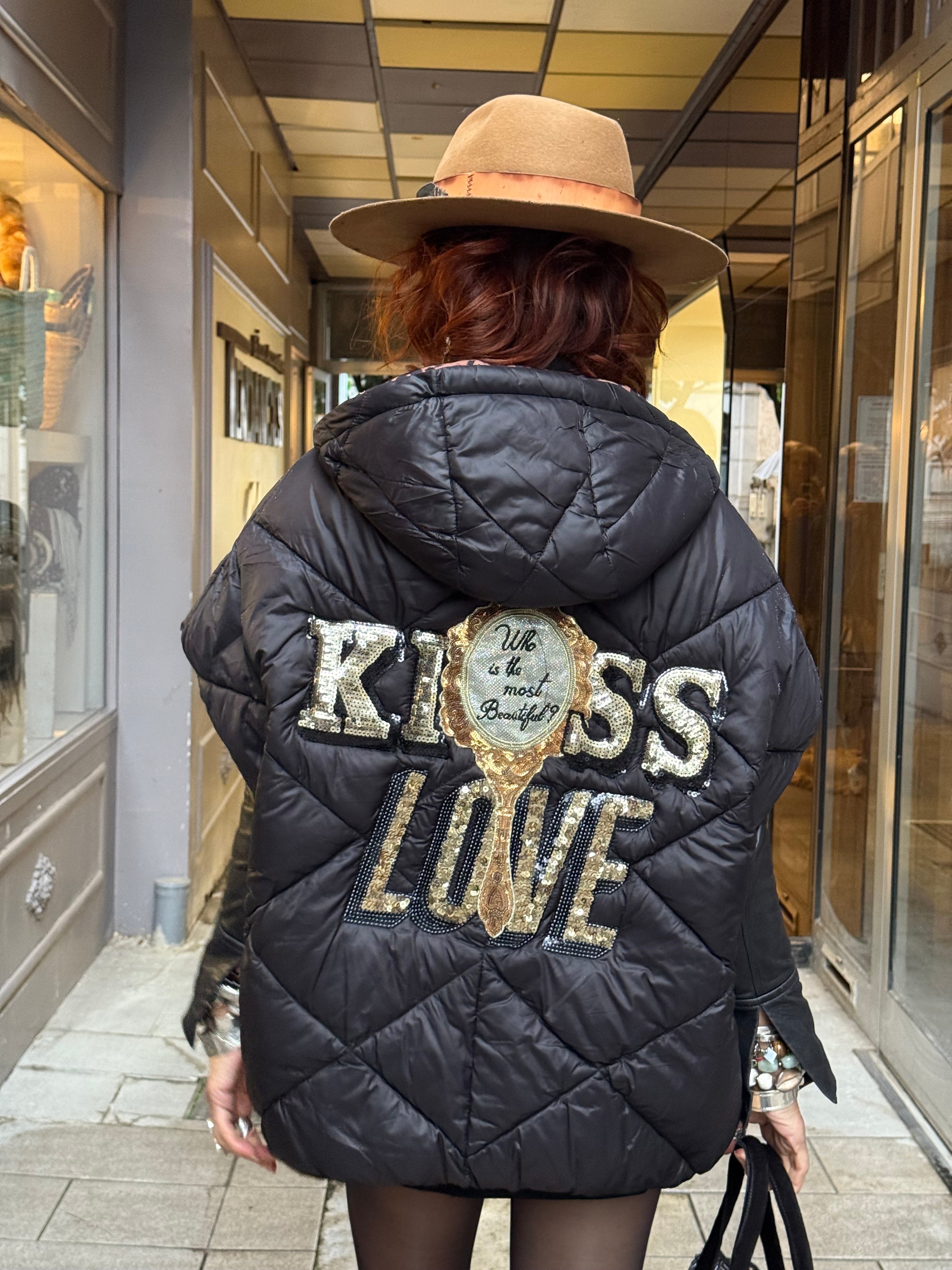 Doudoune Poncho Poupée de Soie