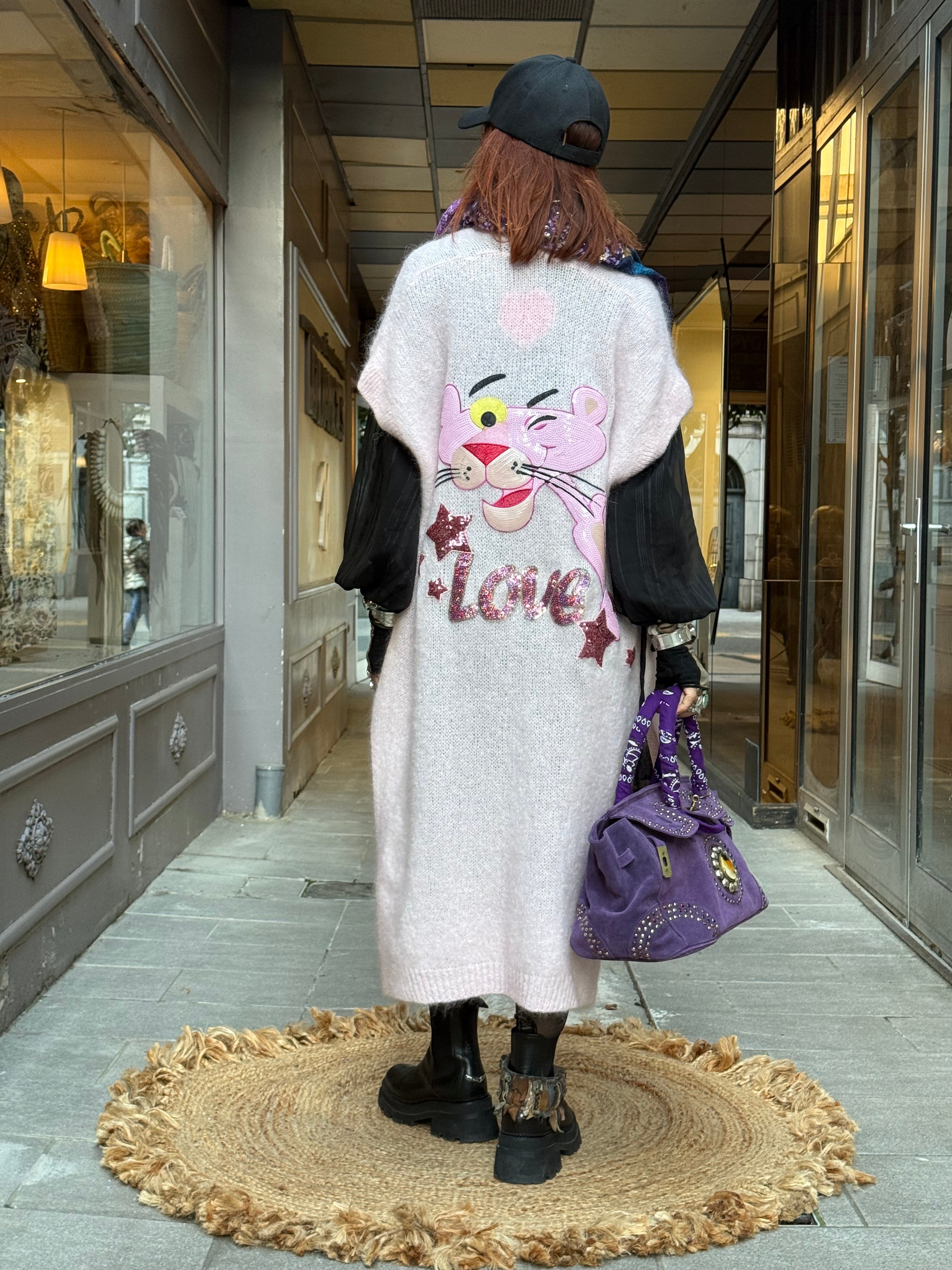 Gilet long sans manche Poupée de Soie