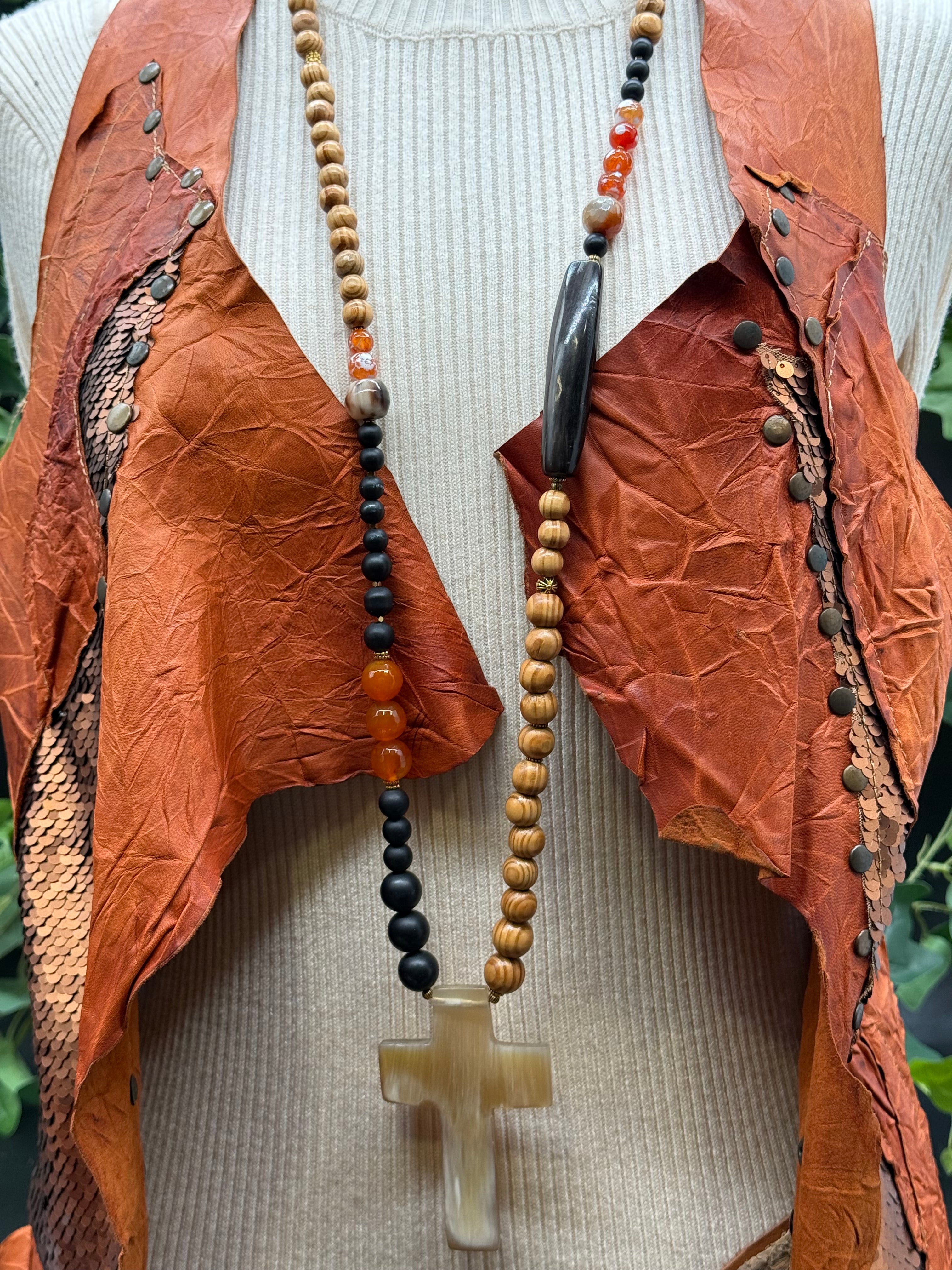 Sautoir Croix Sig de Tana