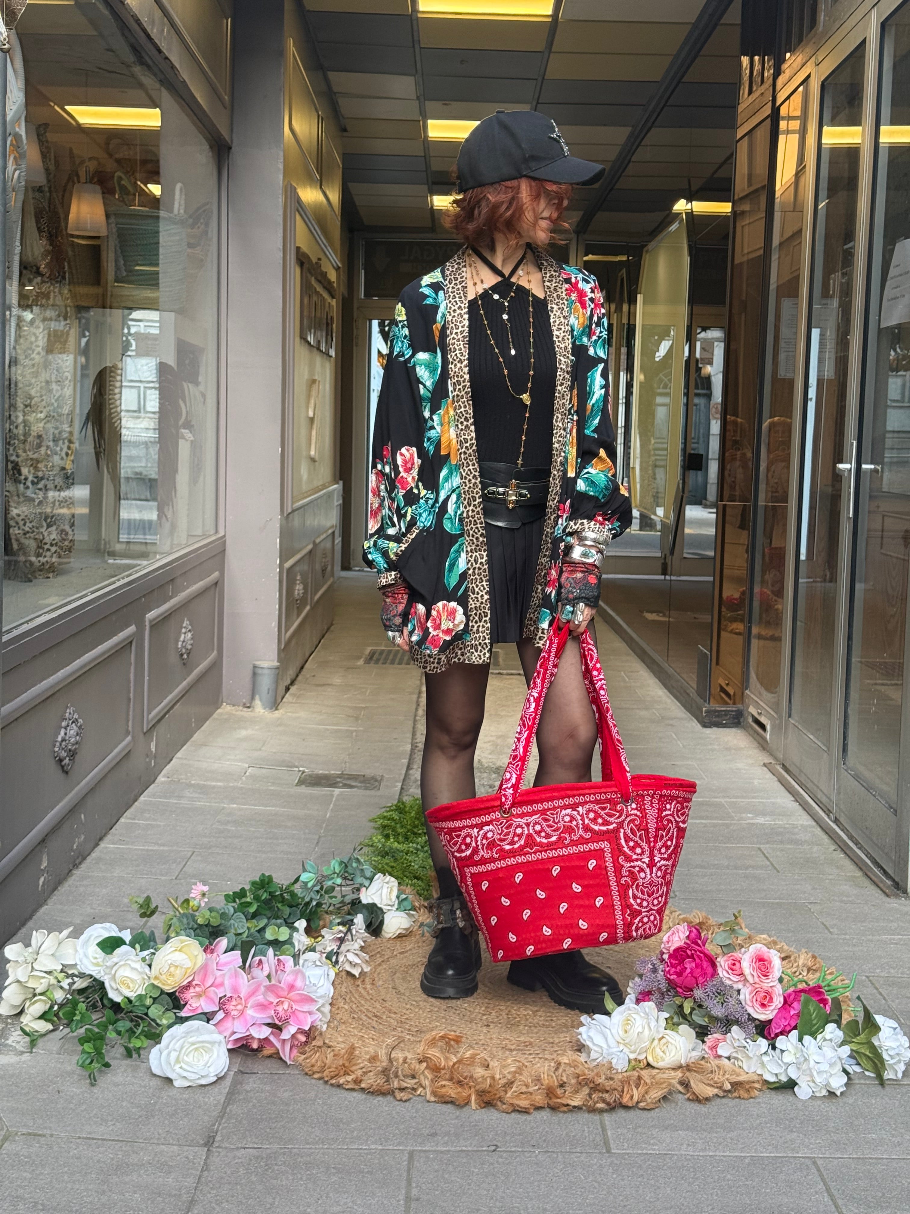 Kimono court Fleur de Pirate
