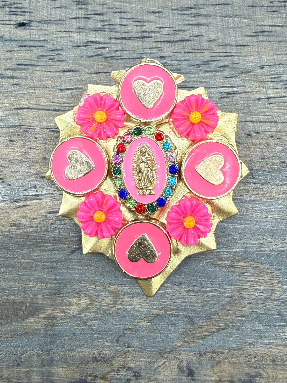 Broche Azafran Rosa