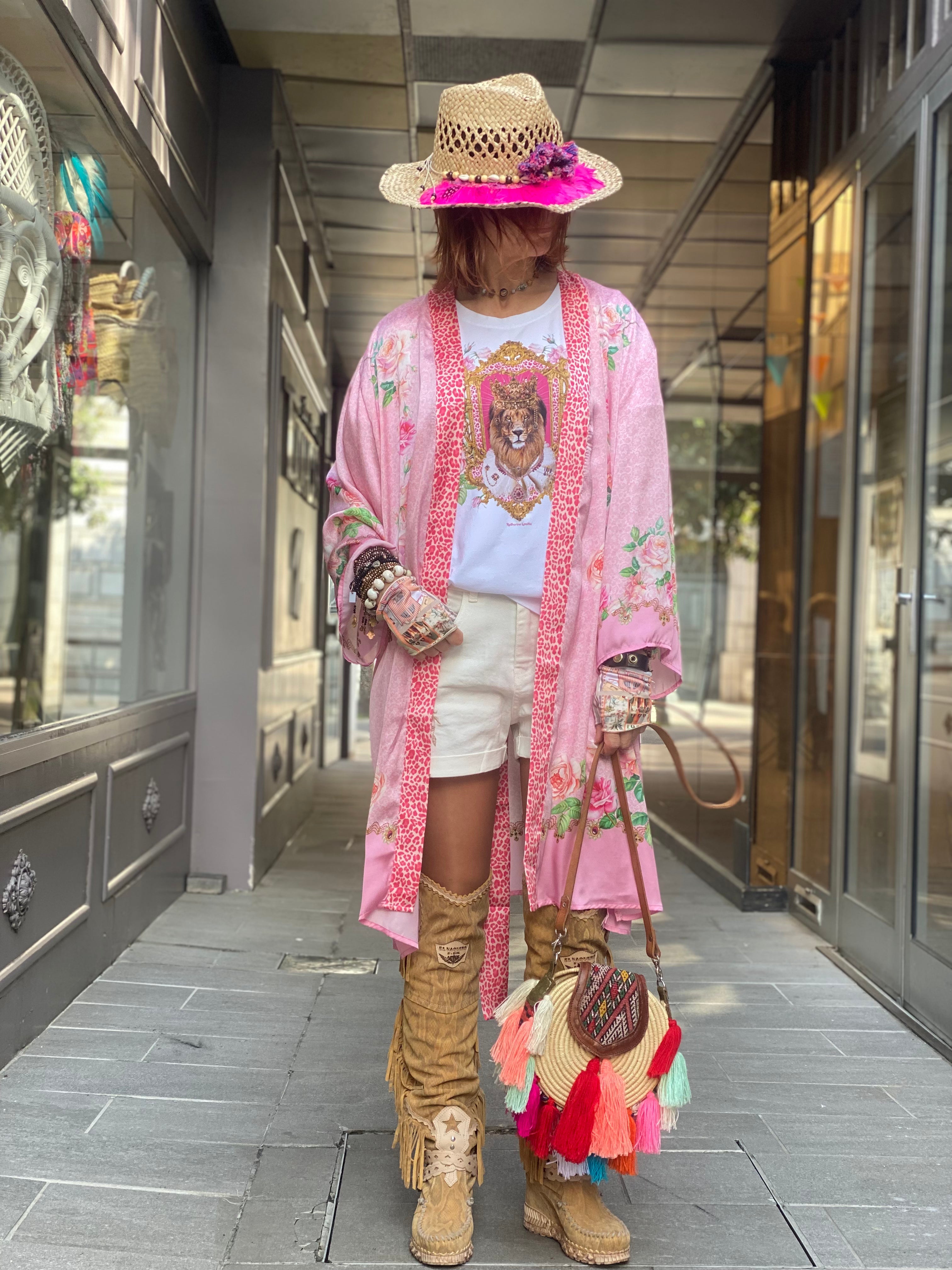 Royal Pink Katherina Loretta Kimono