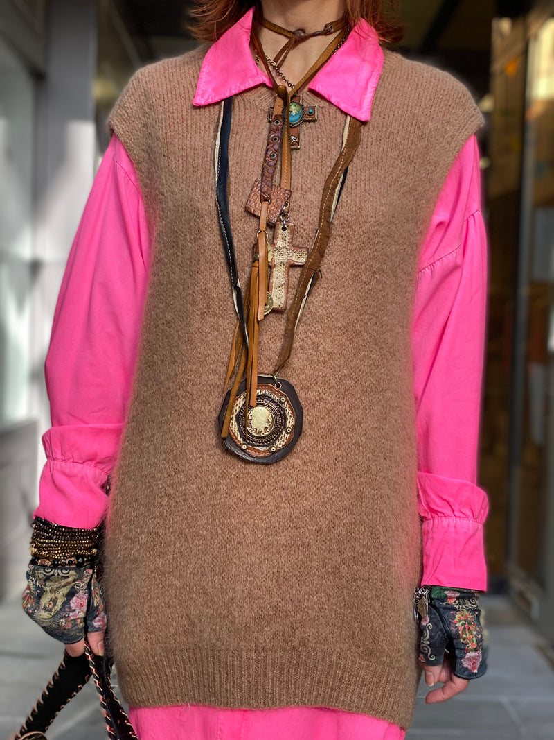 Pull sans manche Poupée de Soie