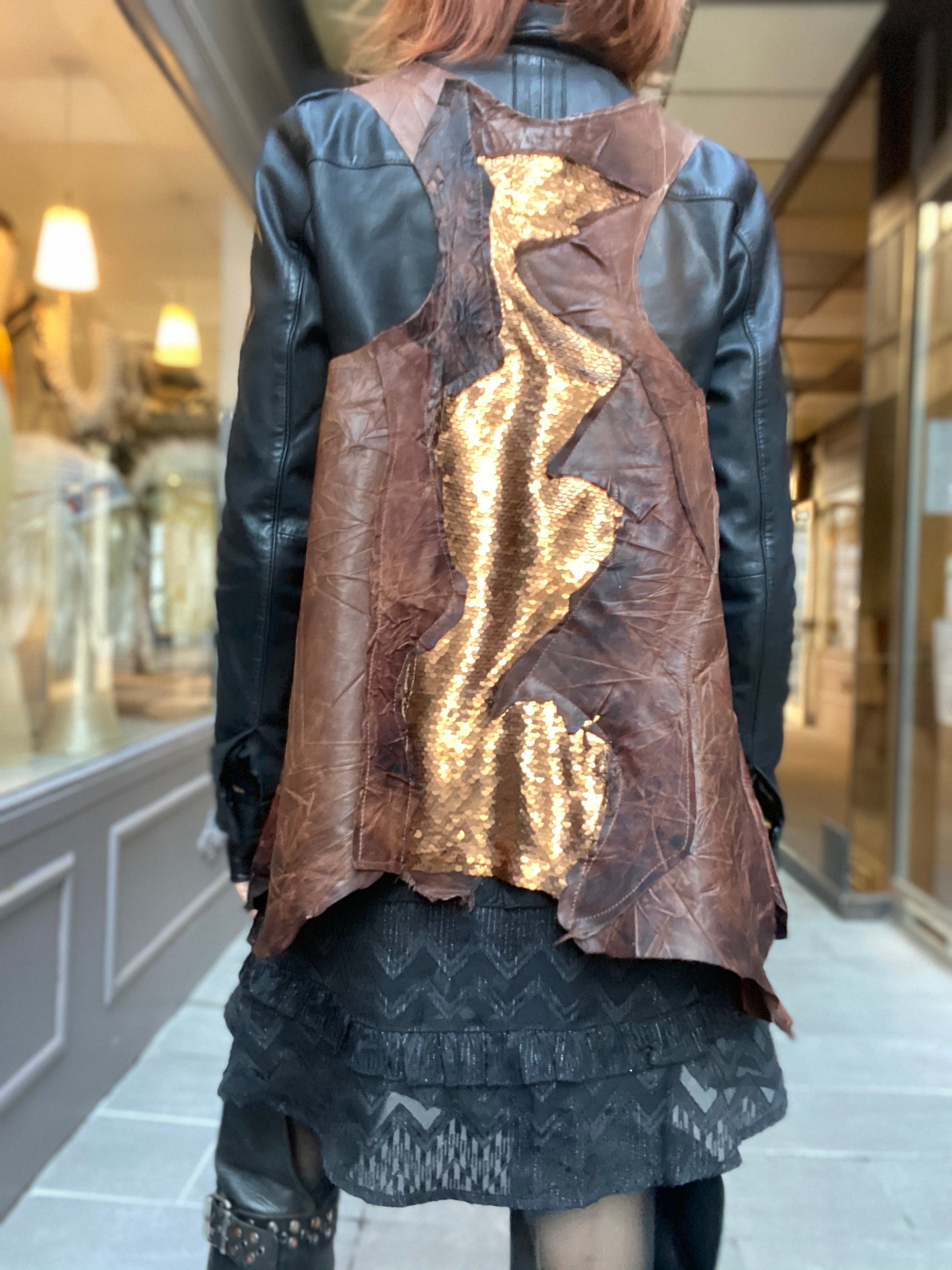 Glenn Iguan Atypikskin leather vest