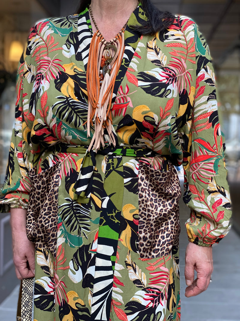 Kimono Long Fleur de Pirate