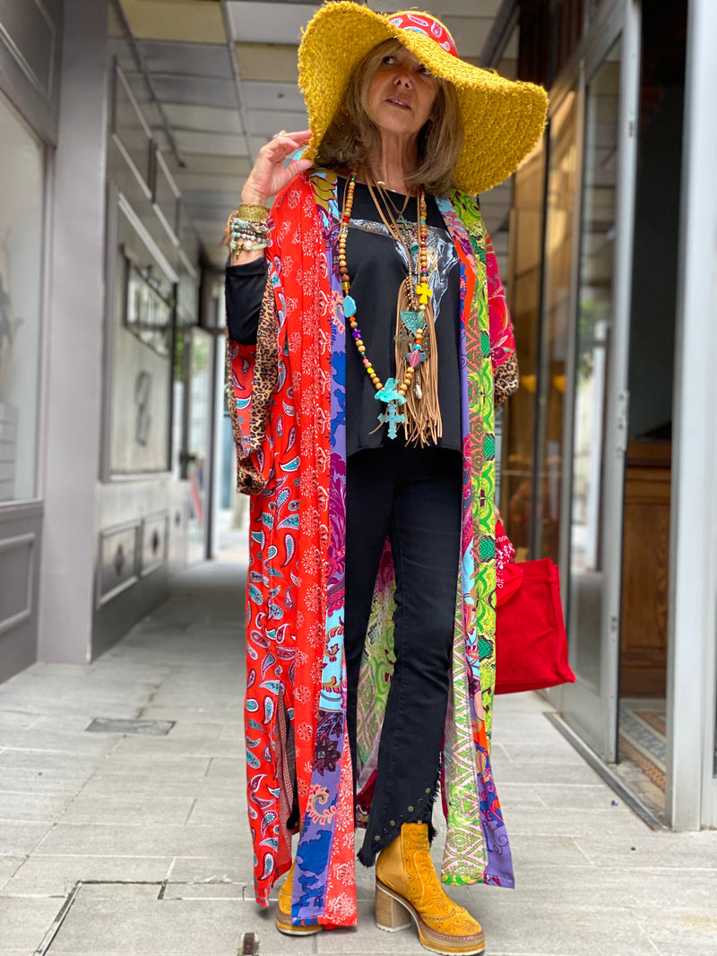 Kimono Long Fleur de Pirate