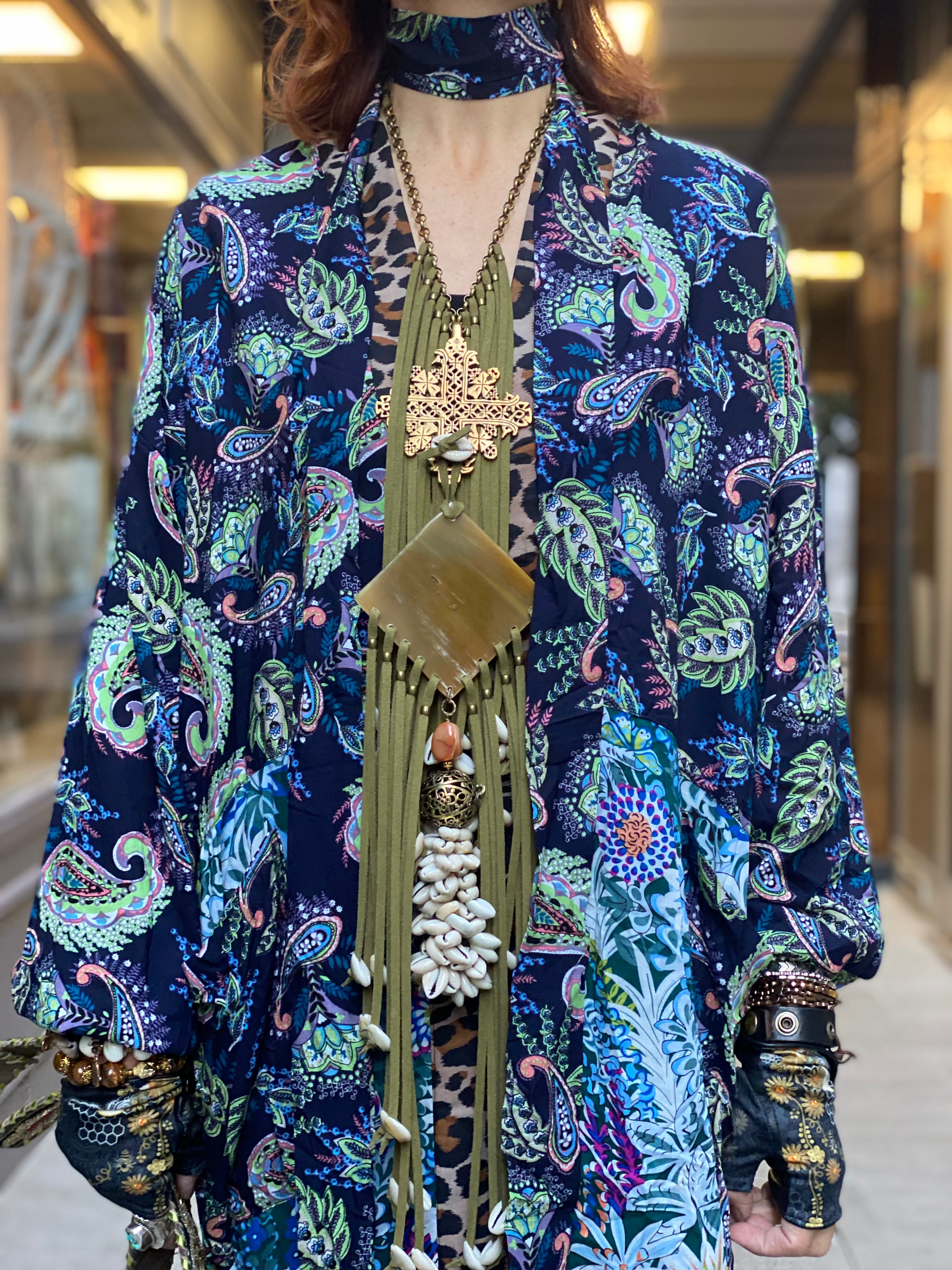 Pirate Flower Kimono Dress