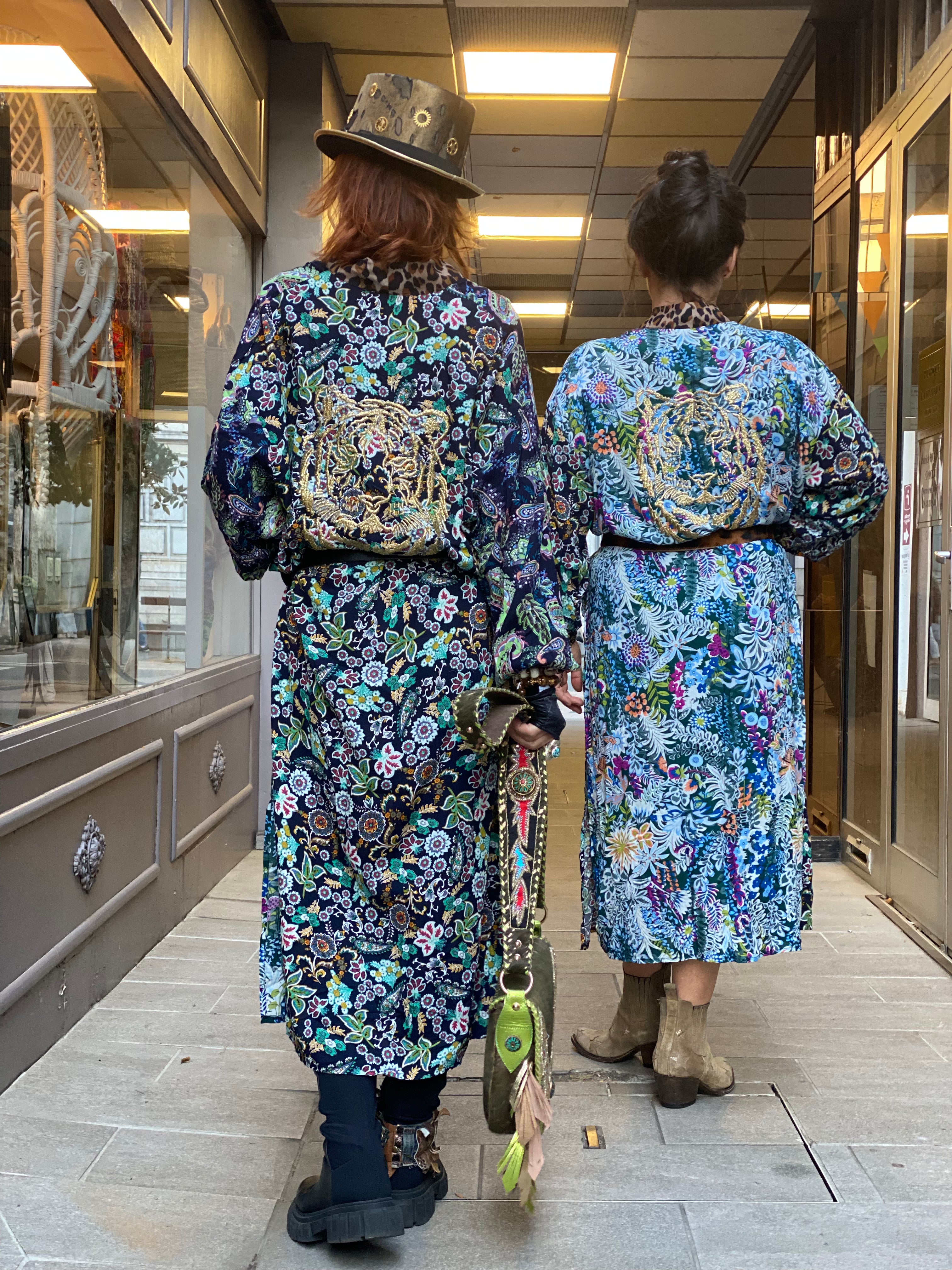 Pirate Flower Kimono Dress