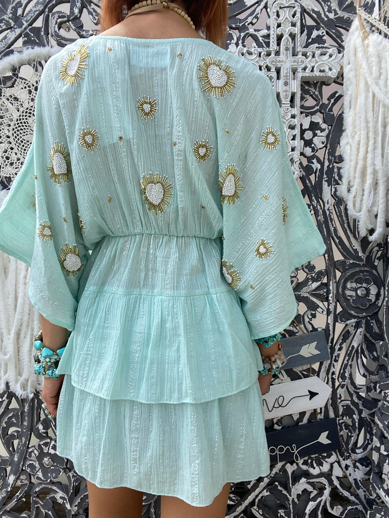 Robe courte Vera Pool/ Ex Voto Embroideries Sundress