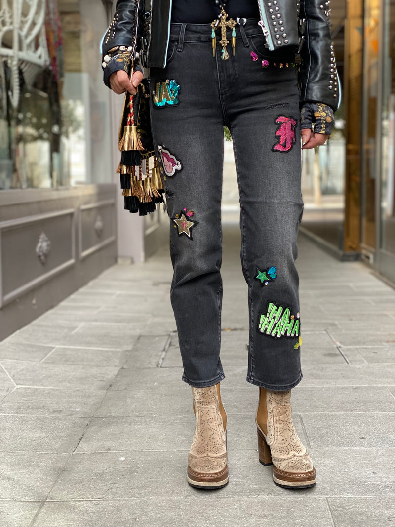 Jean Vintage Black Fracomina