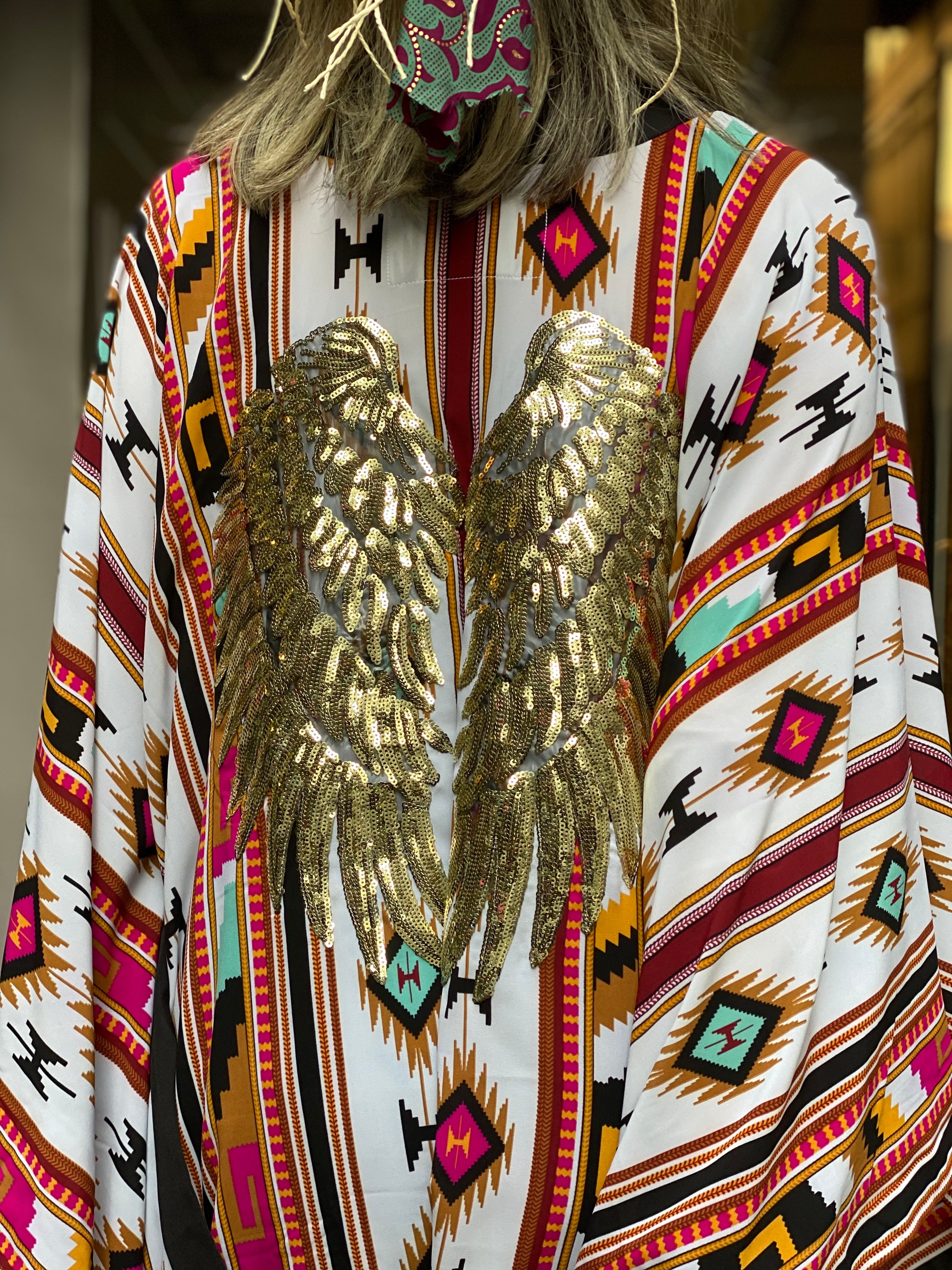 Mystique Beach Wings Navajo Boho Kimono