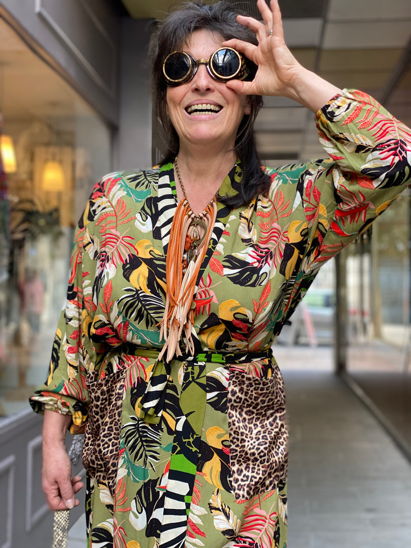 Kimono Long Fleur de Pirate