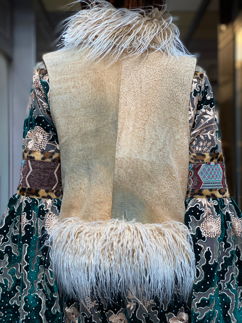 Gilet cuir Yoka Iguan Atypikskin