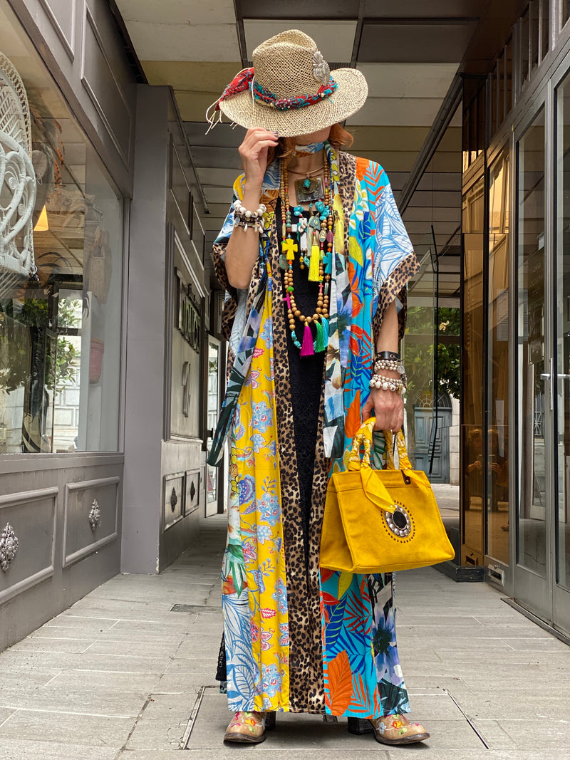 Kimono Long Fleur de Pirate